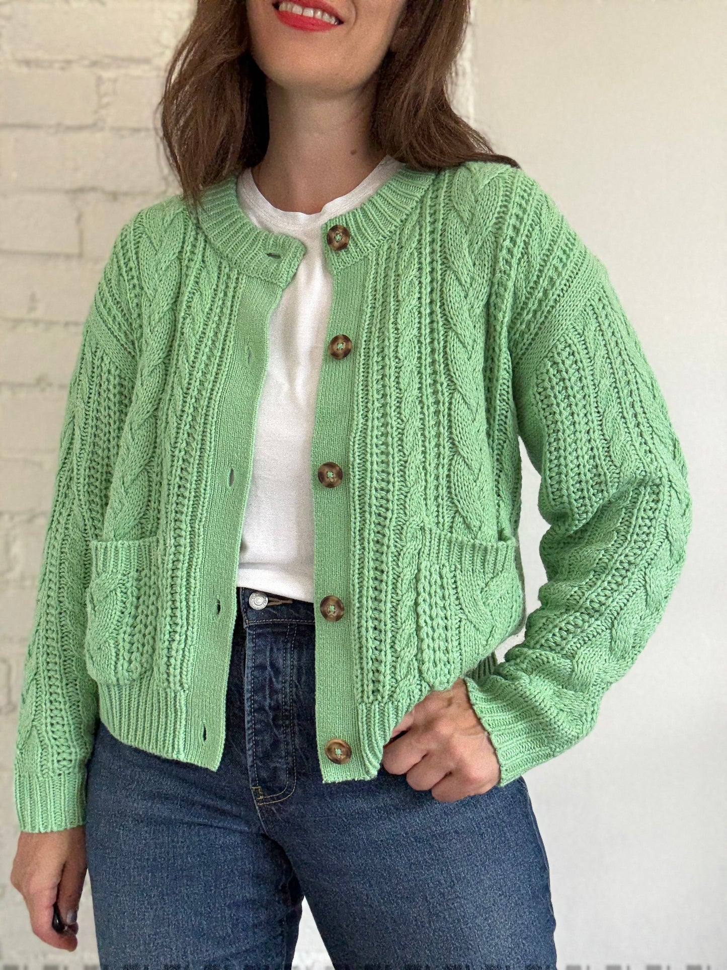 Ichi Ihalisia Knit Cardigan - Size M (oversized)