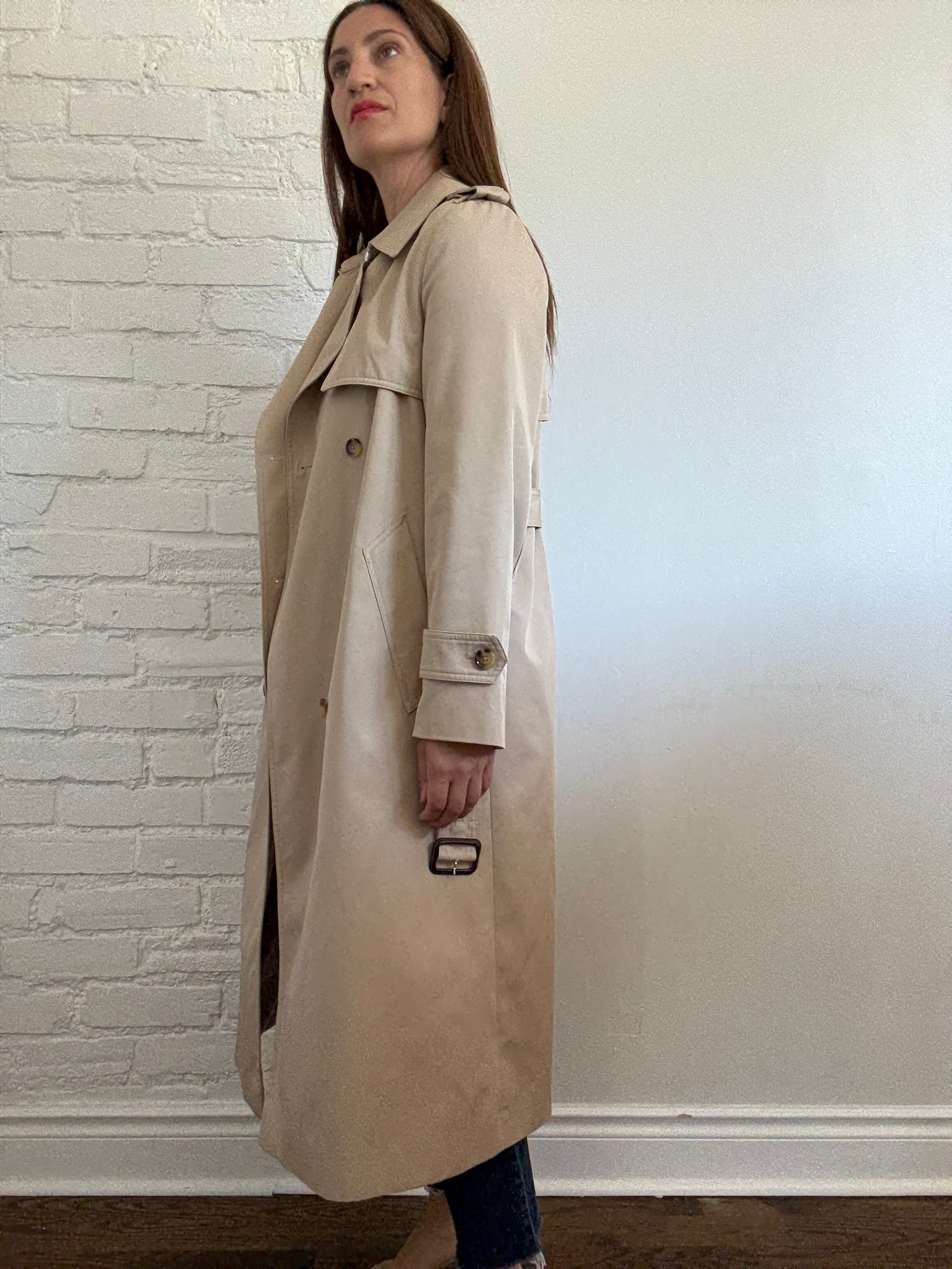 MANGO Trench Coat with Belt - Size M