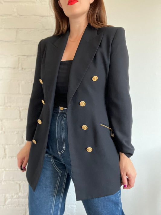 Vintage Golden Charm Blazer - M