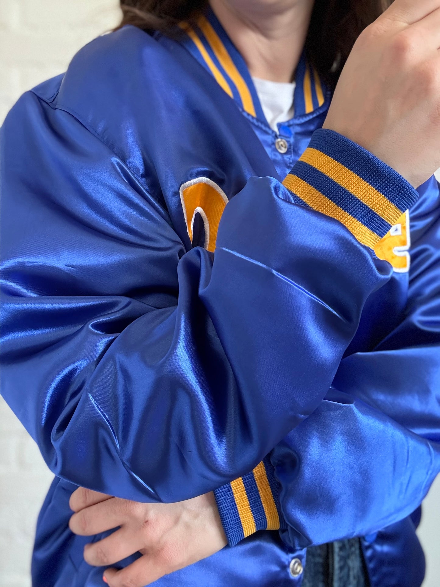Vintage NBA Nuggets Satin Bomber - Sz. M/L