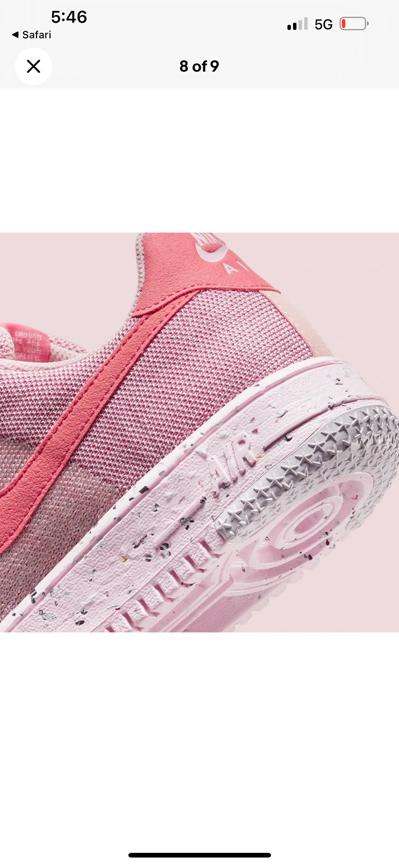 Nike Air Force 1 Low Crater Flyknit - US 9