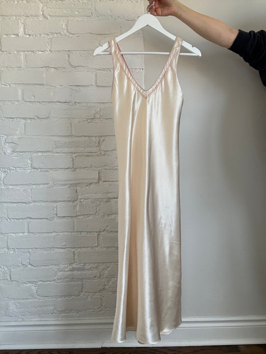 Oscar de la Renta Chemise Satin Slip - Size XS