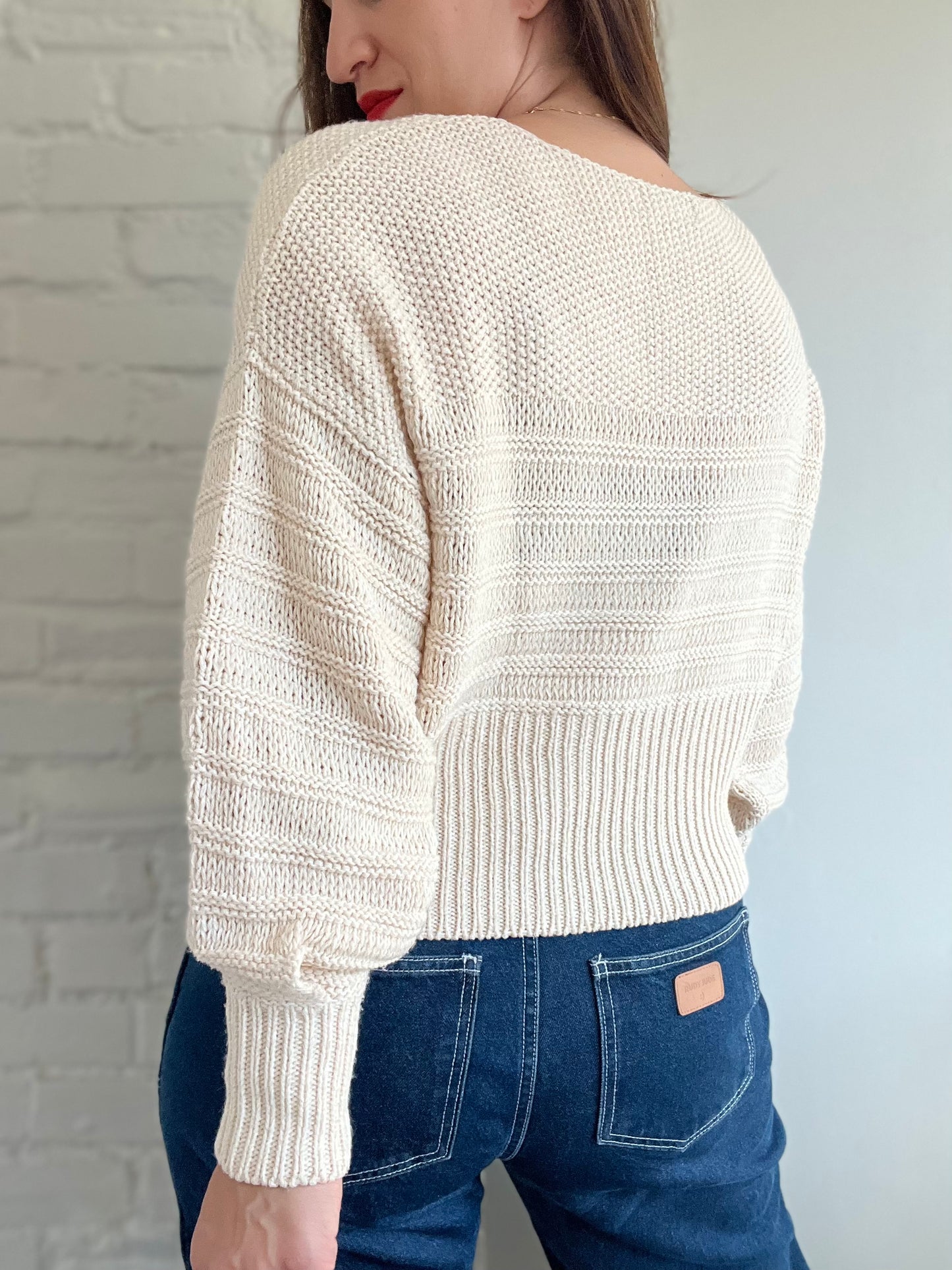 Creamy Knit Relaxed Sweater - 6