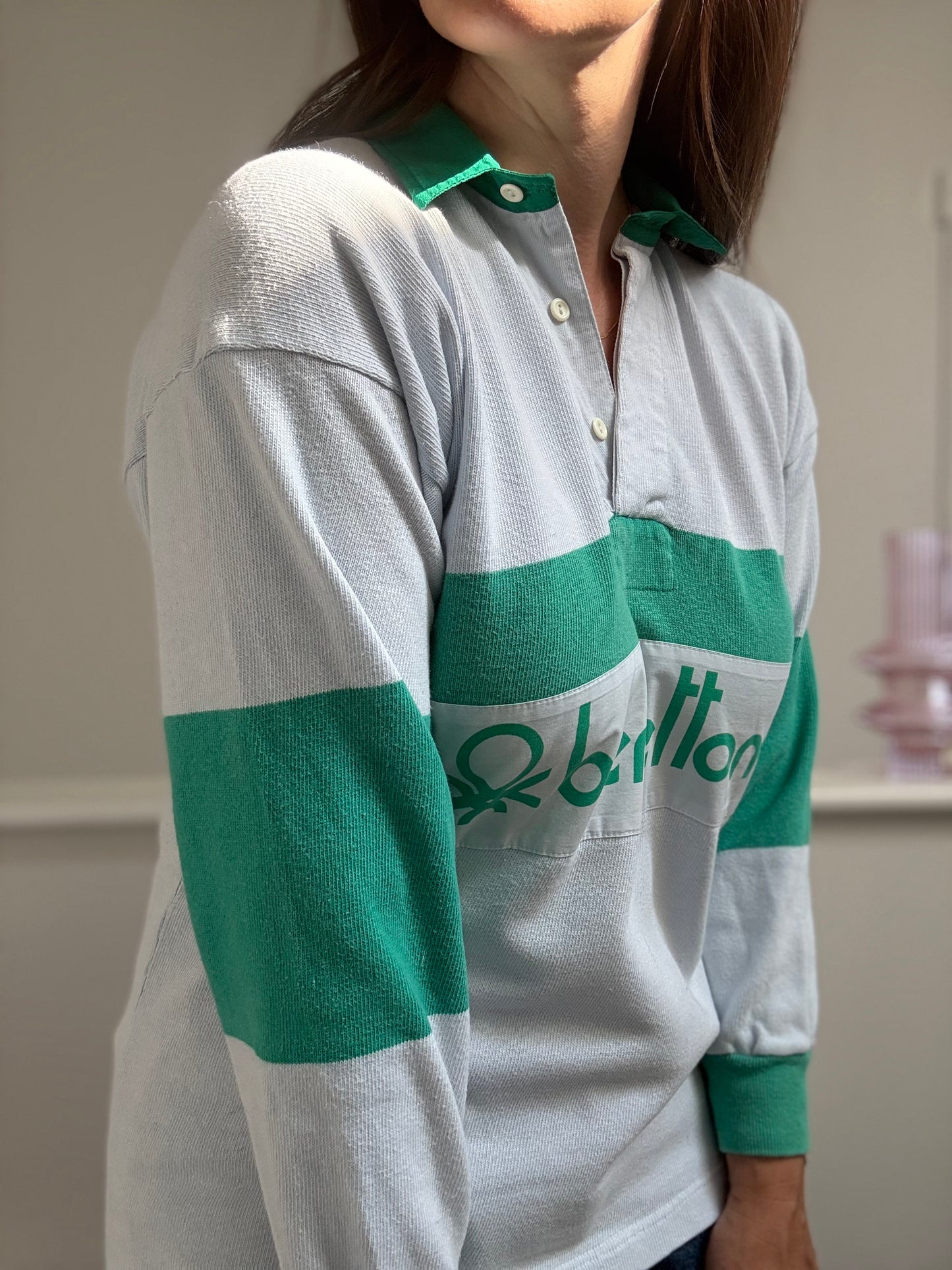 90s Benetton Polo Rugby Shirt - Size M/L
