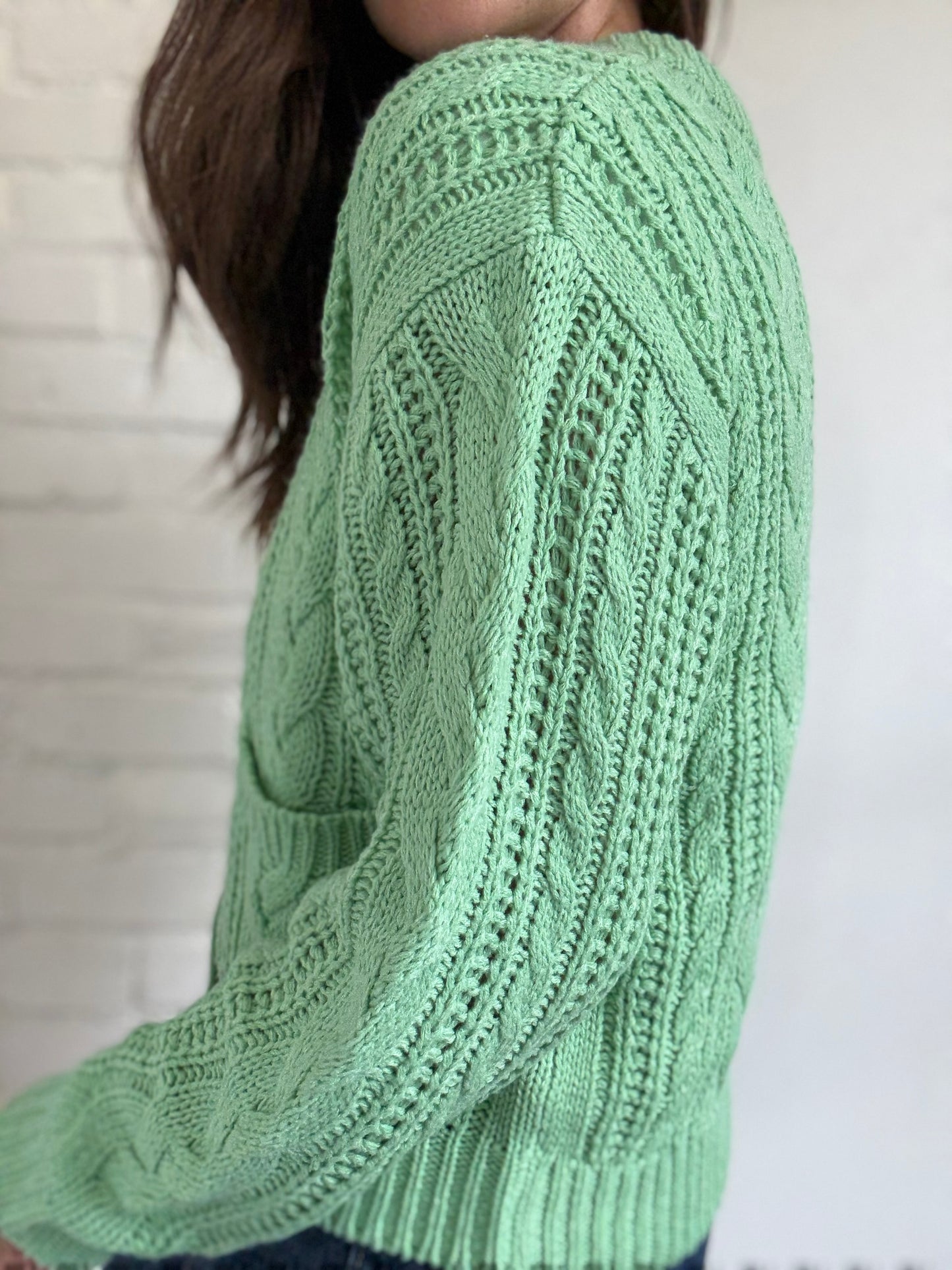 Ichi Ihalisia Knit Cardigan - Size M (oversized)