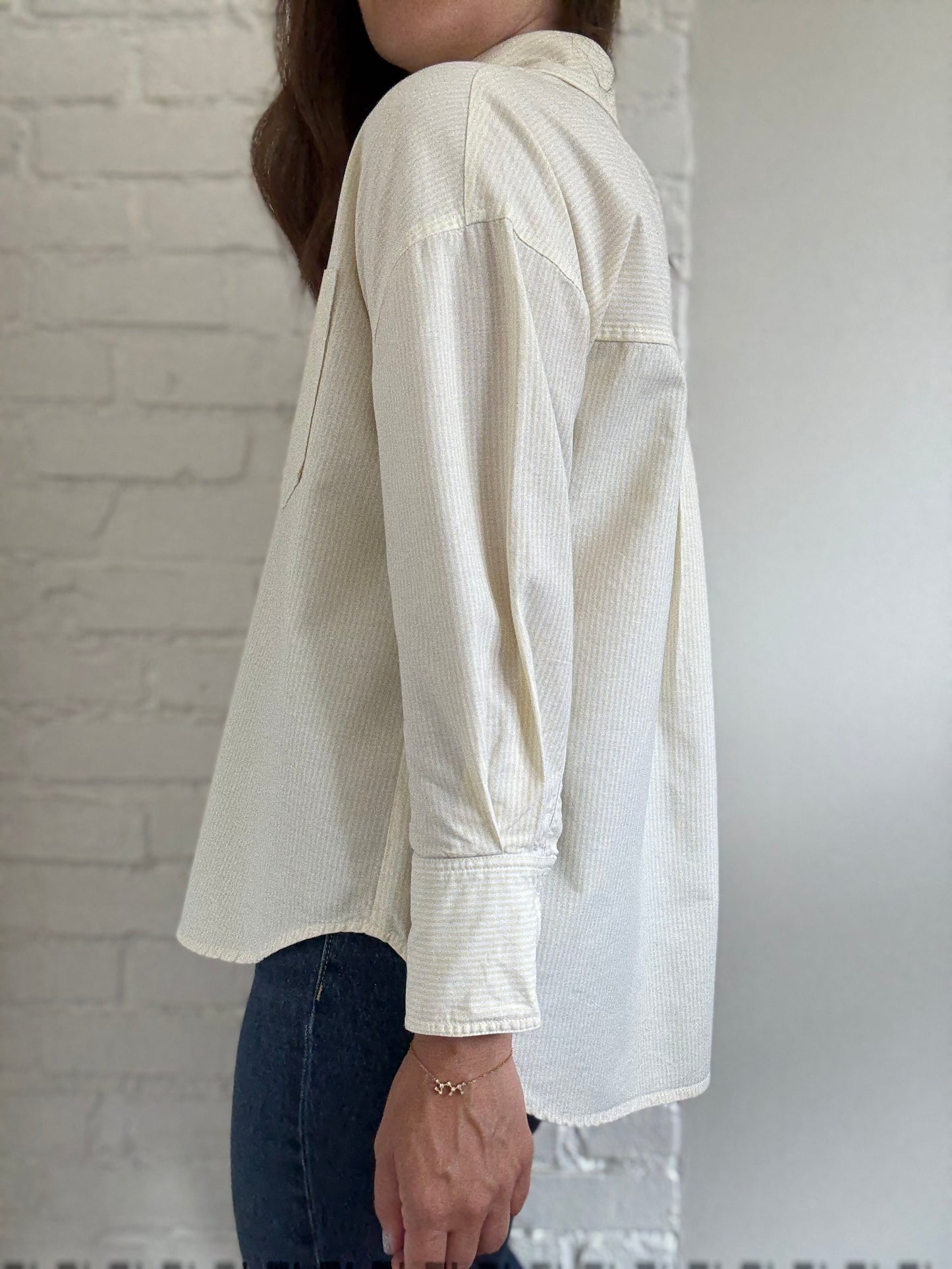 Butter-Yellow Oxford Shirt - Size S/M