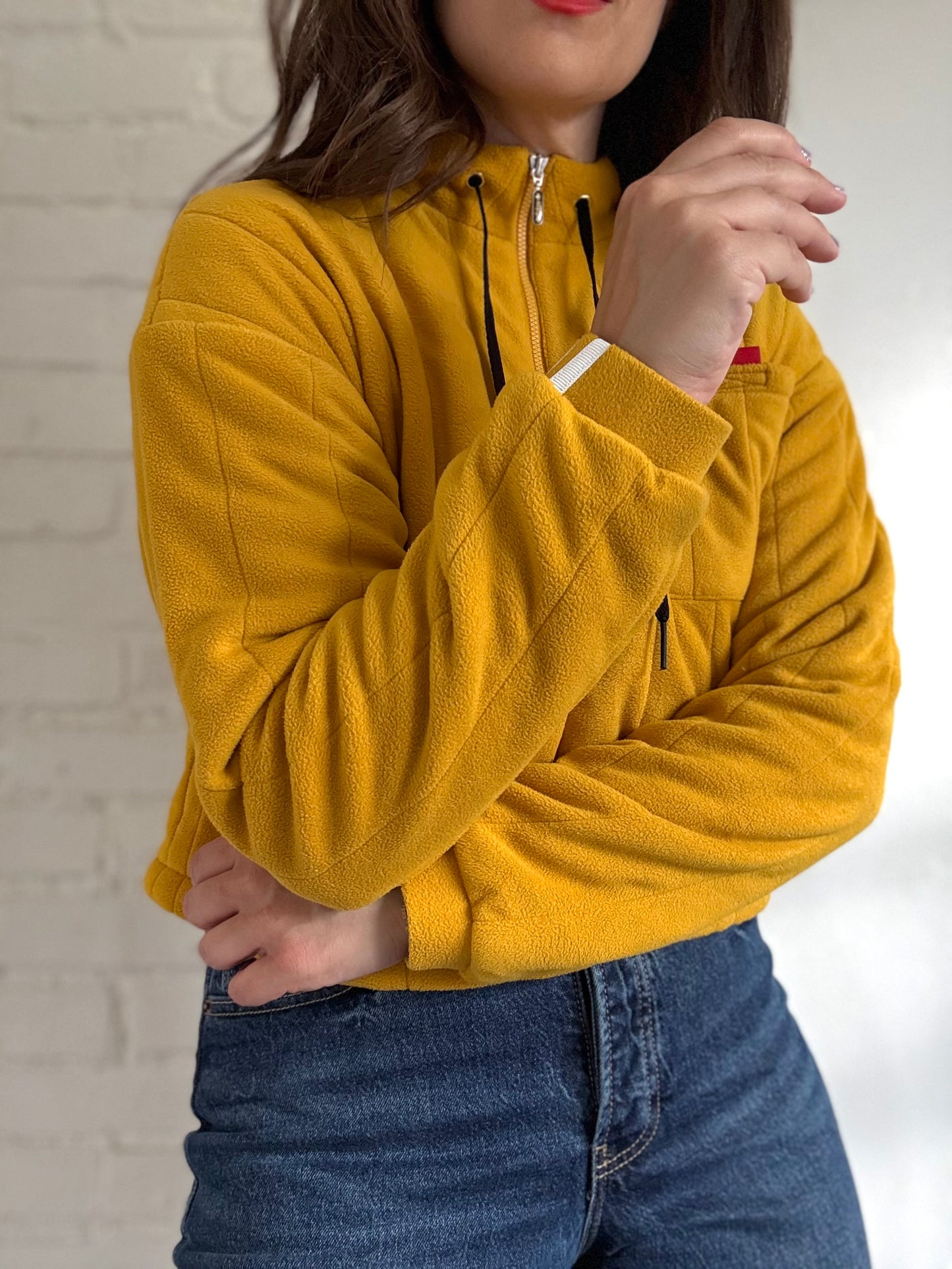 Adidas Ryv Quarter Zip Fleece - Size S