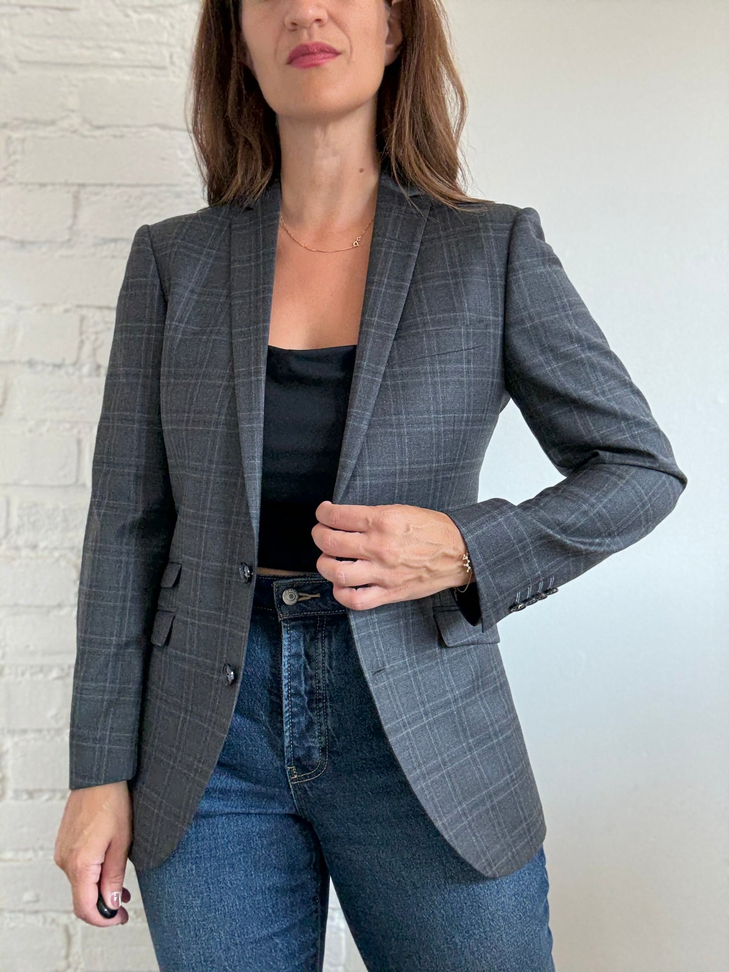 Tiger of Sweden Plaid Blazer - Size L