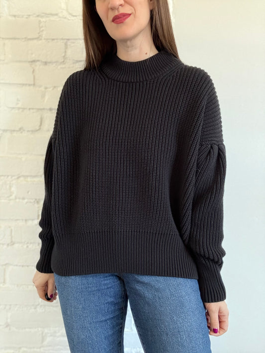 Cable Knit Mock Sweater - Sz. XL