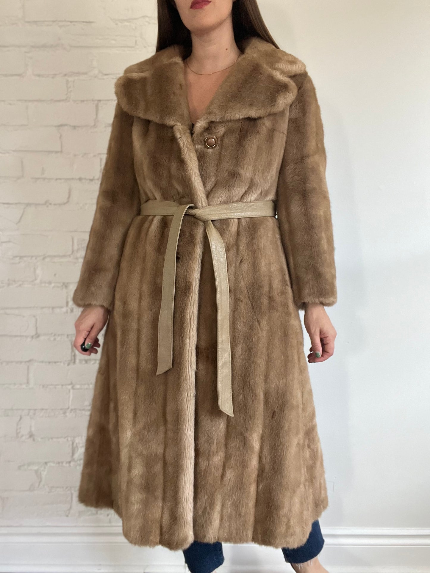 Vintage Faux Fur Jacket - S/M