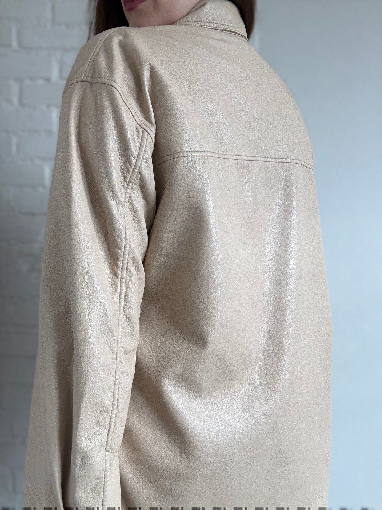 Wilfred Ganna Vegan Leather Shirt - Sz. L
