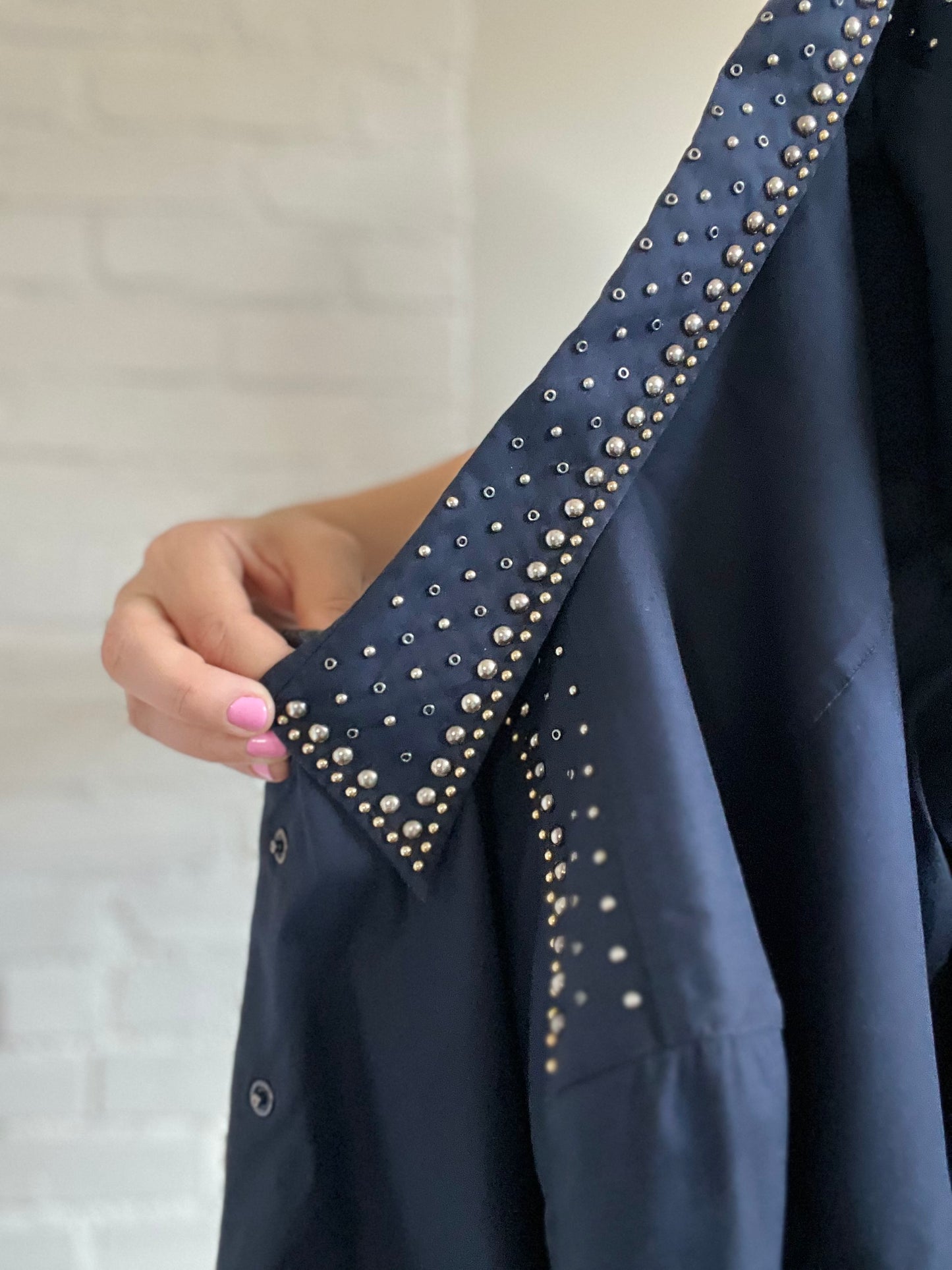 PRADA Studded Western Top - Sz. S