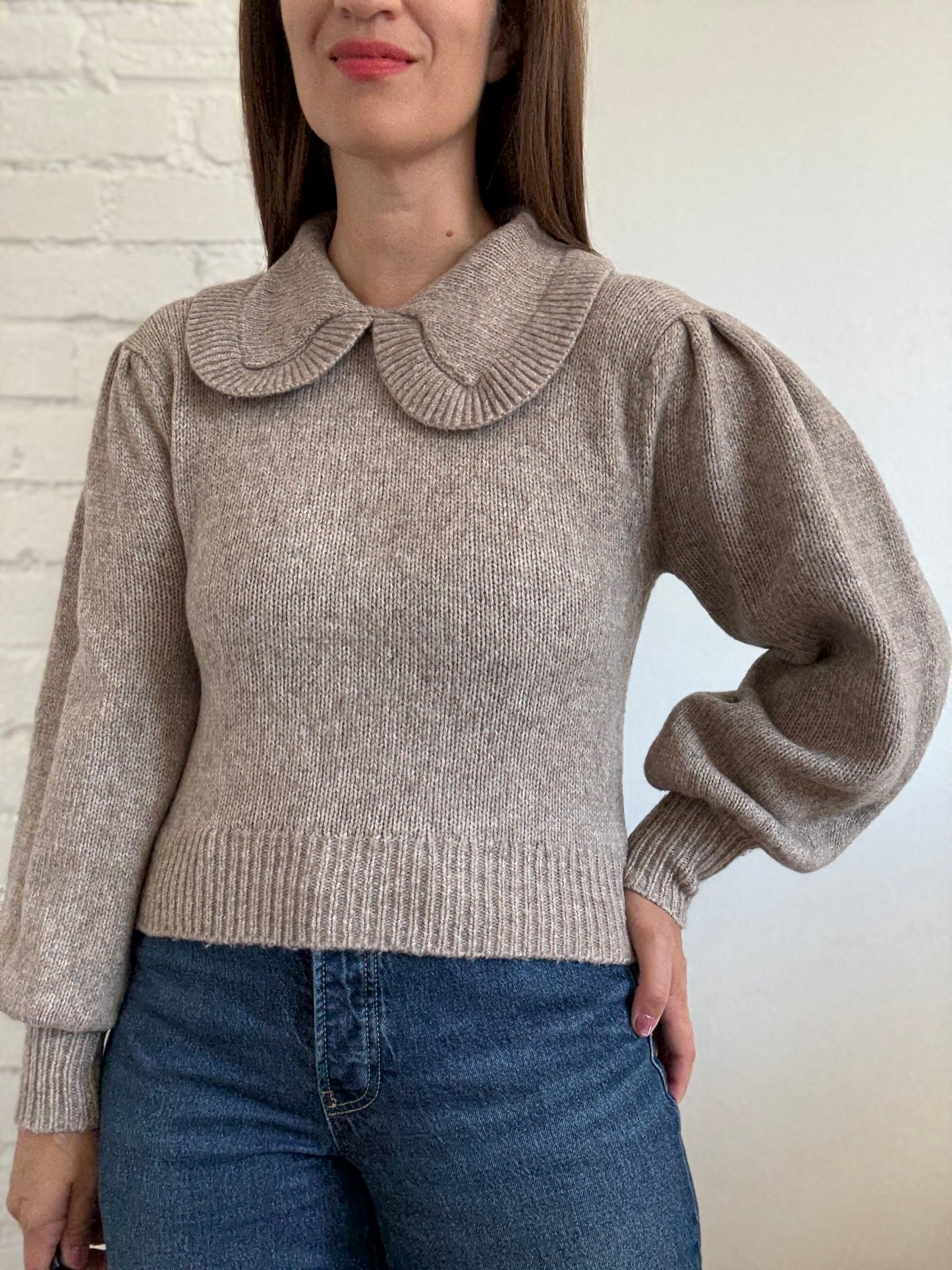 ASTR the Label Peter Pan Knit Sweater - Size XS