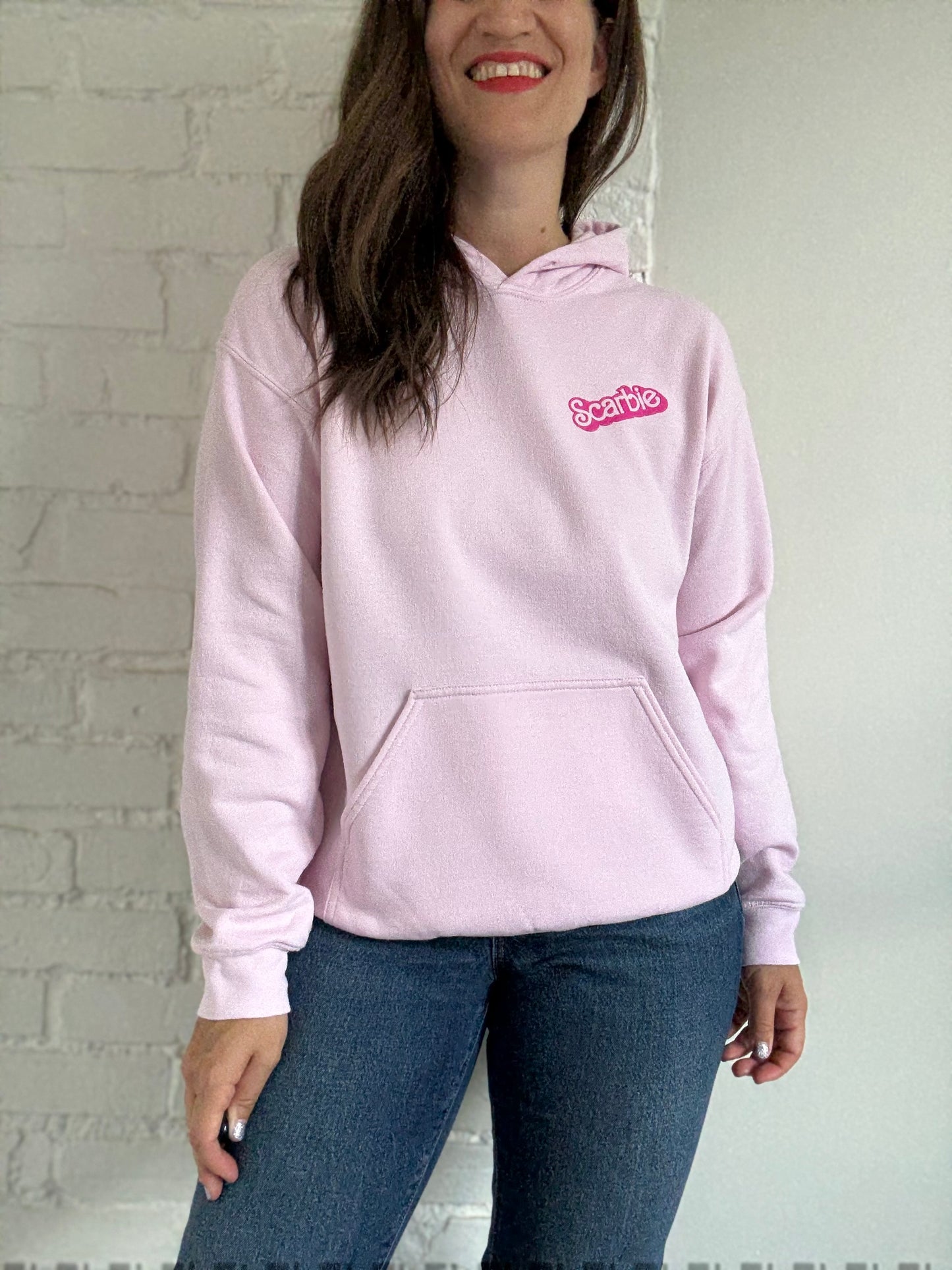Scarbie Pink Hoodie - Size M