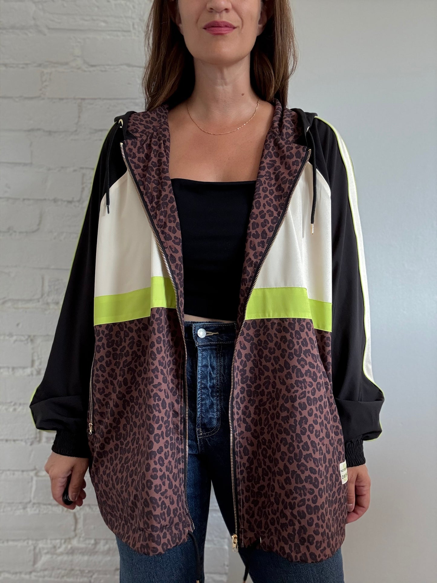 Never Fully Dressed Leopard Windbreaker - Size 20