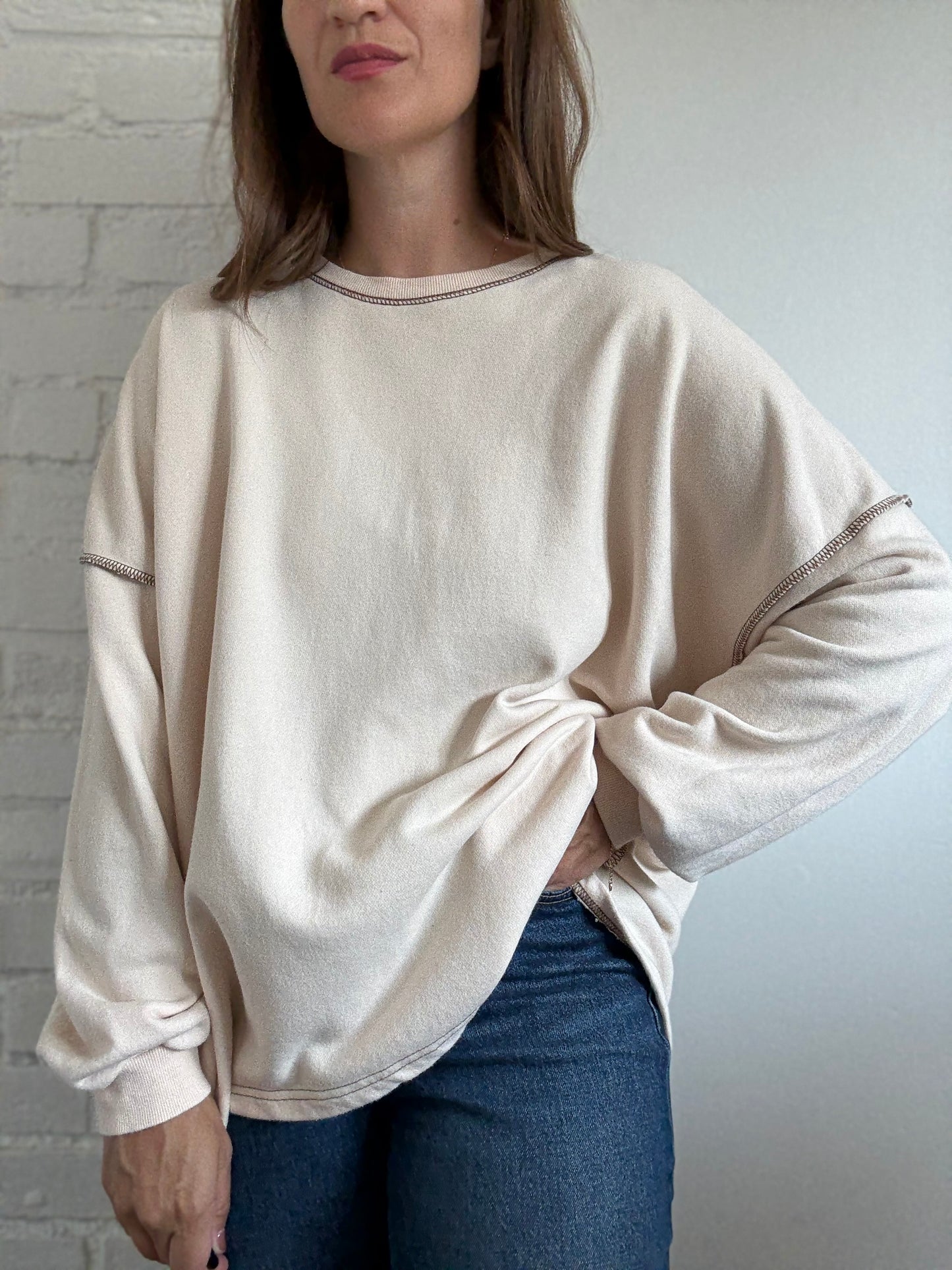 Frank + Oak Oversized Sweater - Size S (oversized)