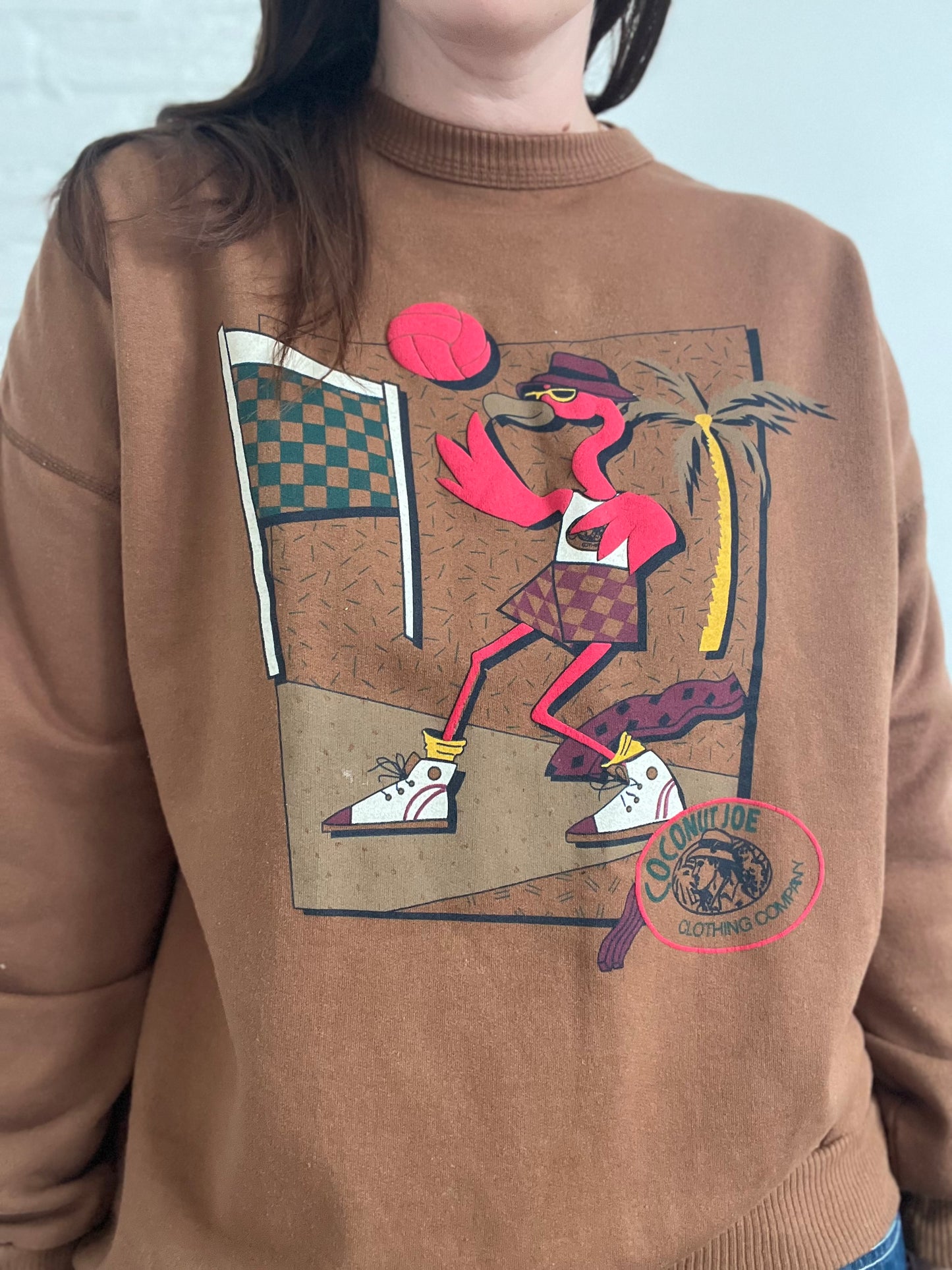 Rare Coconut Joe Flamingo Sweater - Size XL