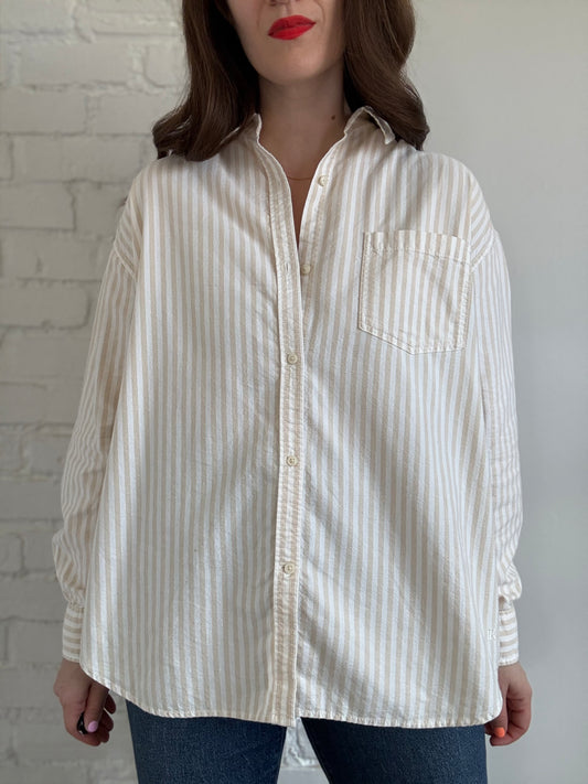 Oxford Poplin Relaxed Shirt - Sz. L