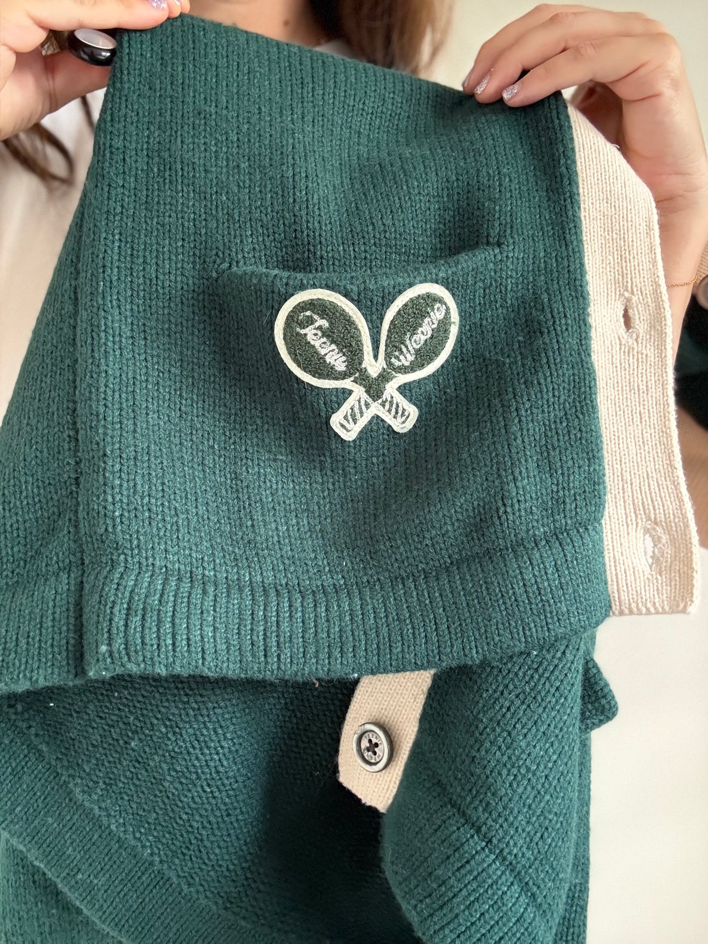 Teenie Weenie Tennis Club Cardigan - Size M/L