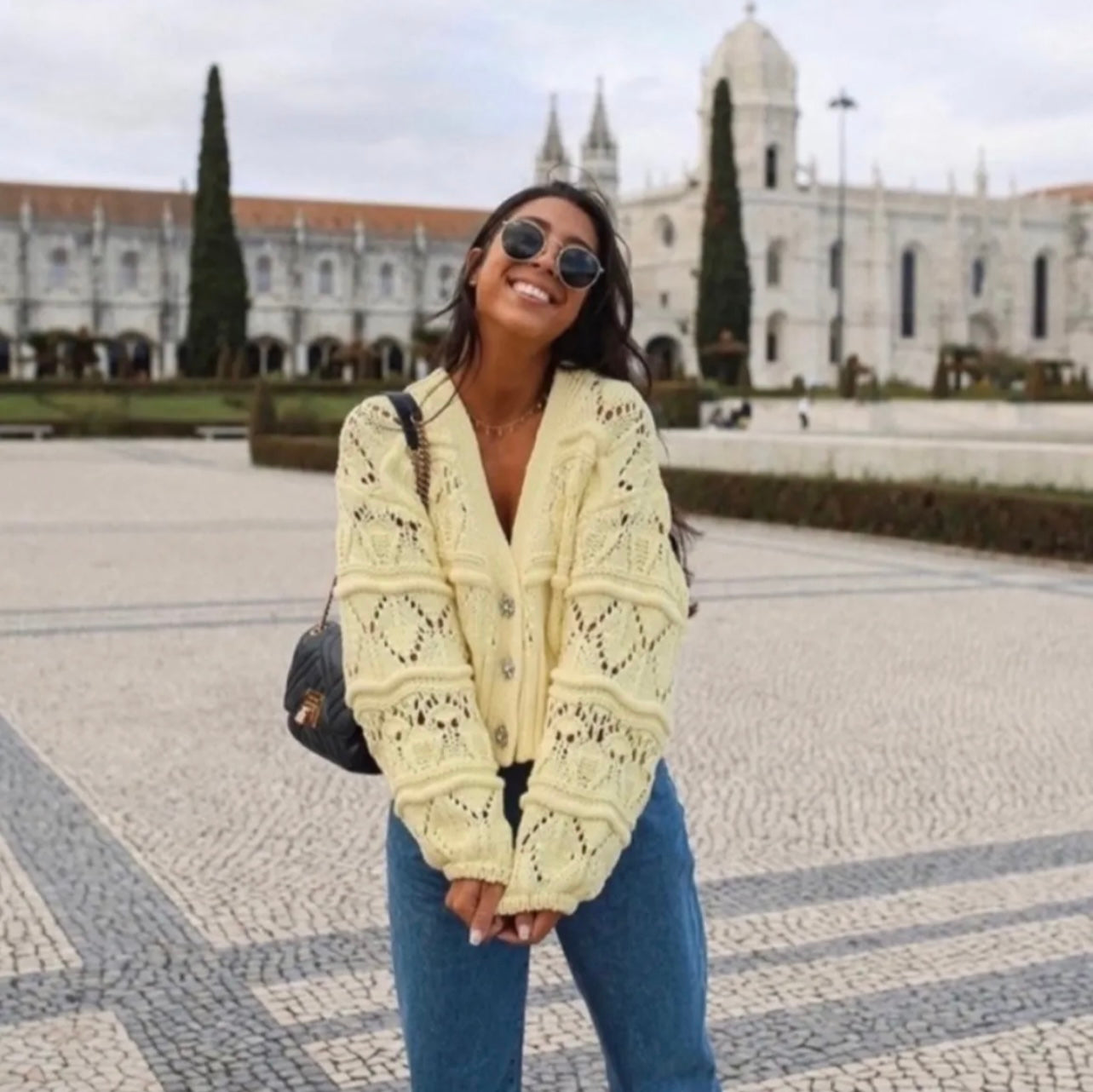 Chunky Sparkle Cardigan - Size L