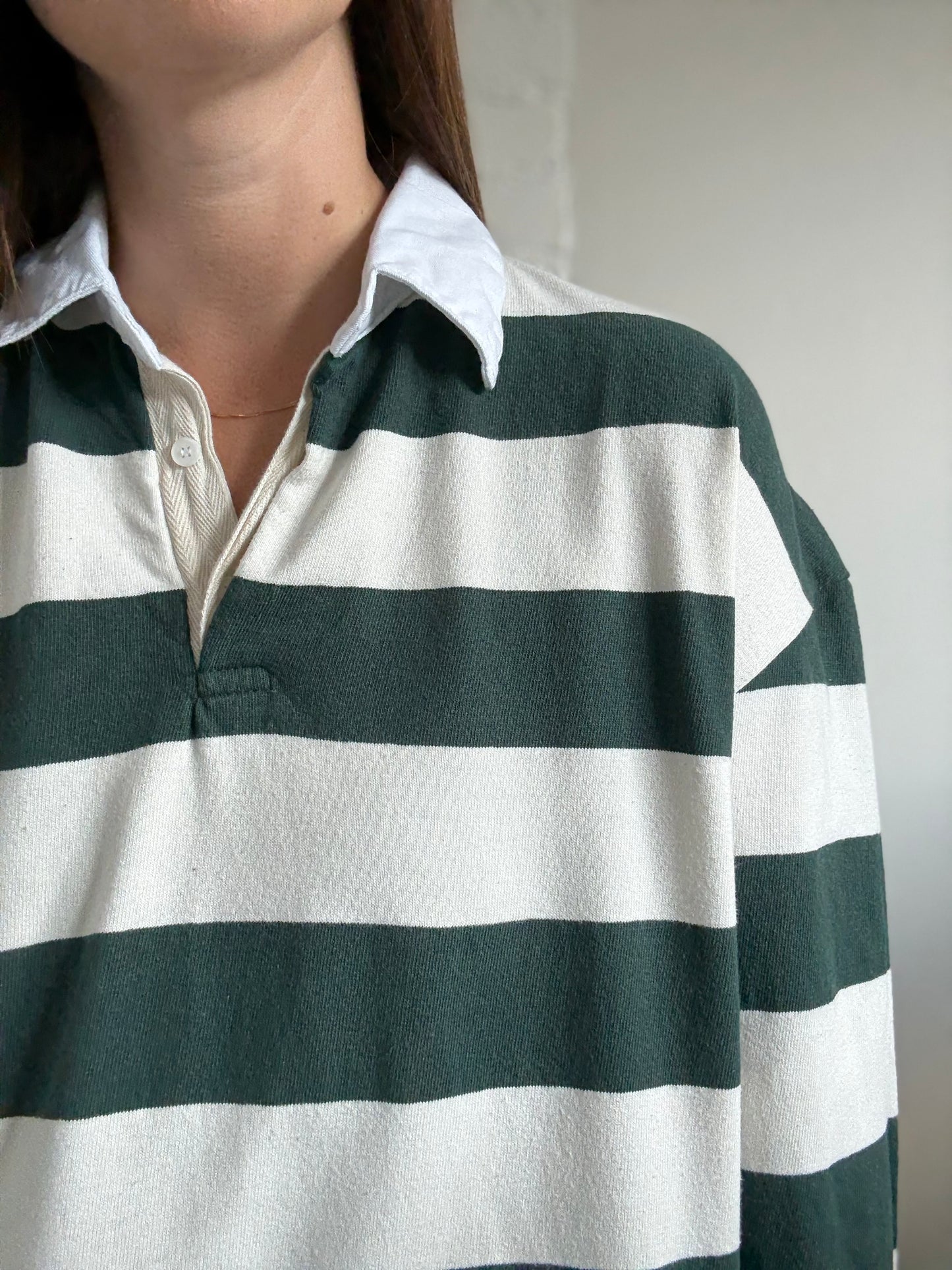 Oak + Fort Rugby Shirt - Size S (Oversized)