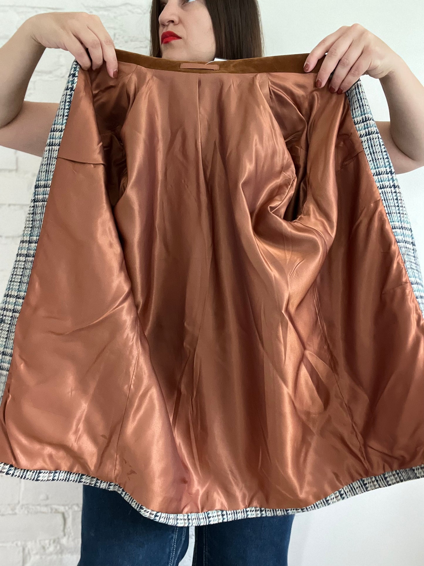 Vintage Plaid Blazer - S