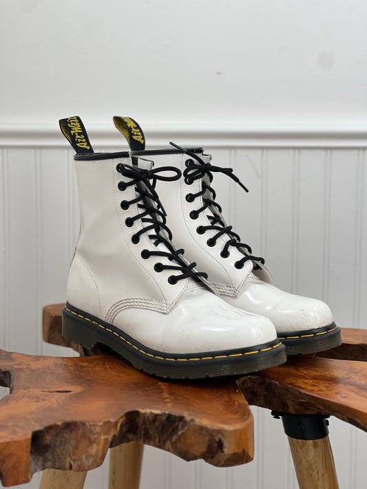 1460 Patent Leather Lace Up Docs - Size 9