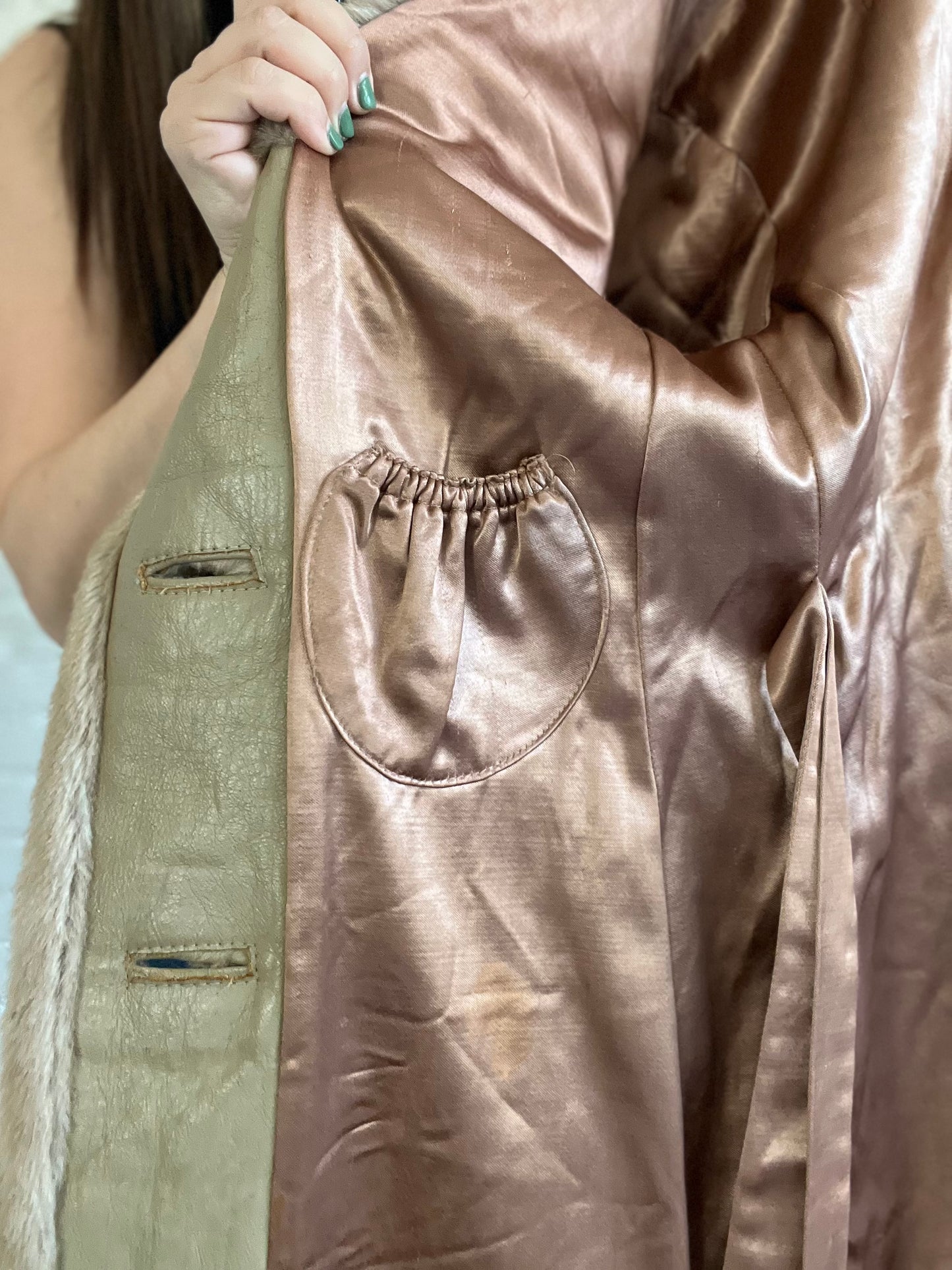 Vintage Faux Fur Jacket - S/M