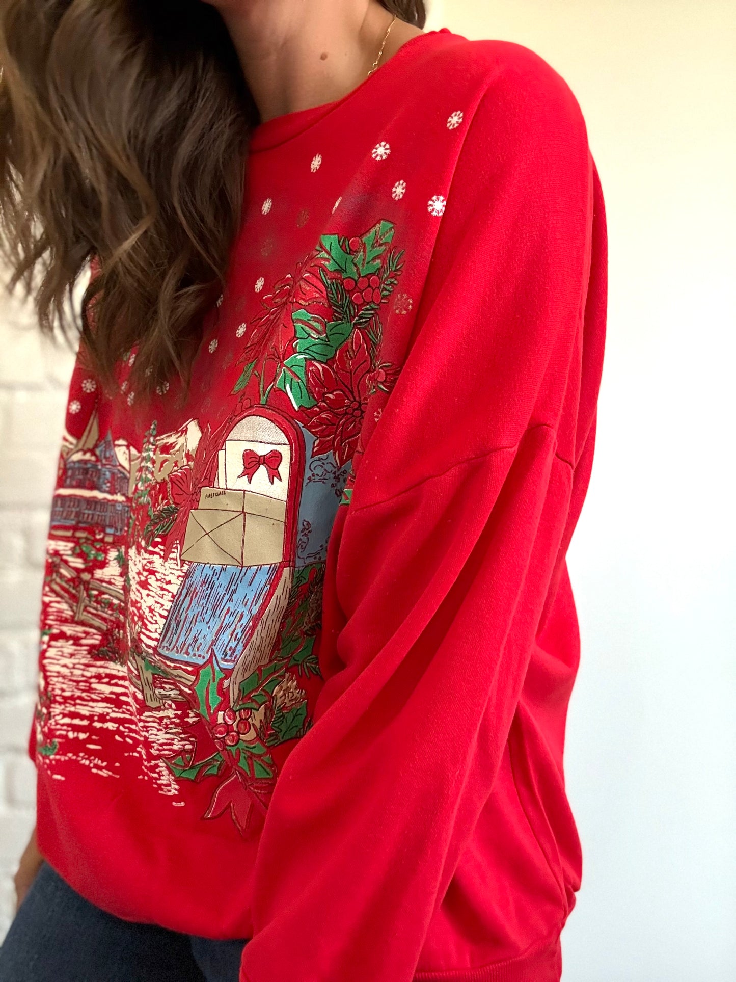 Vintage Christmas Holiday Sweater - Size L/XL