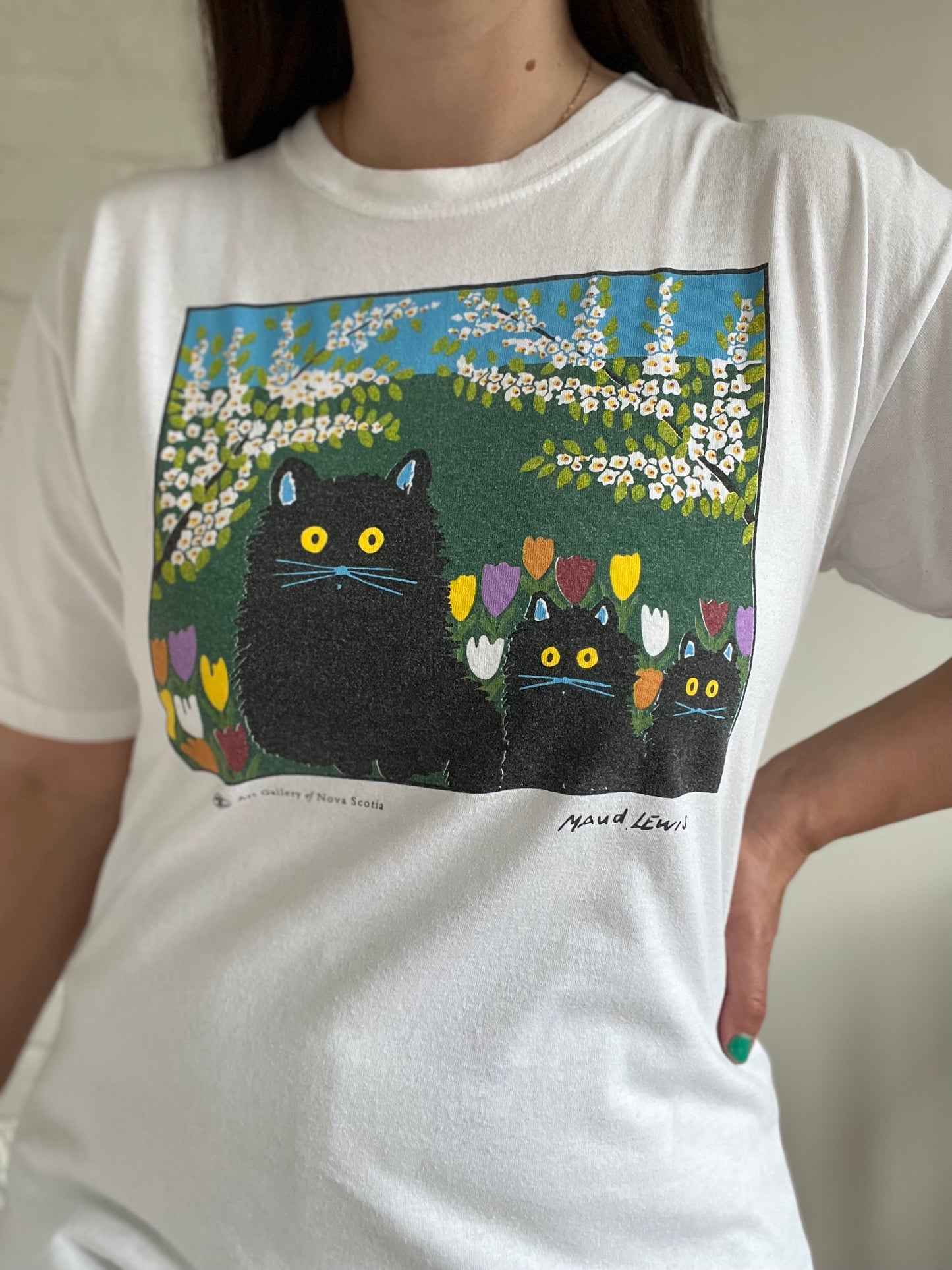1996 Maud Lewis "Three Black Cats" - Size M Unisex