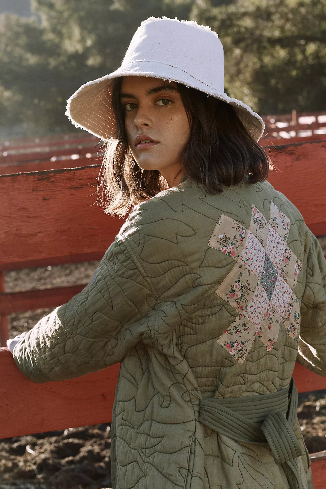 Anthro Quilted Patchwork Jacket - Size XL