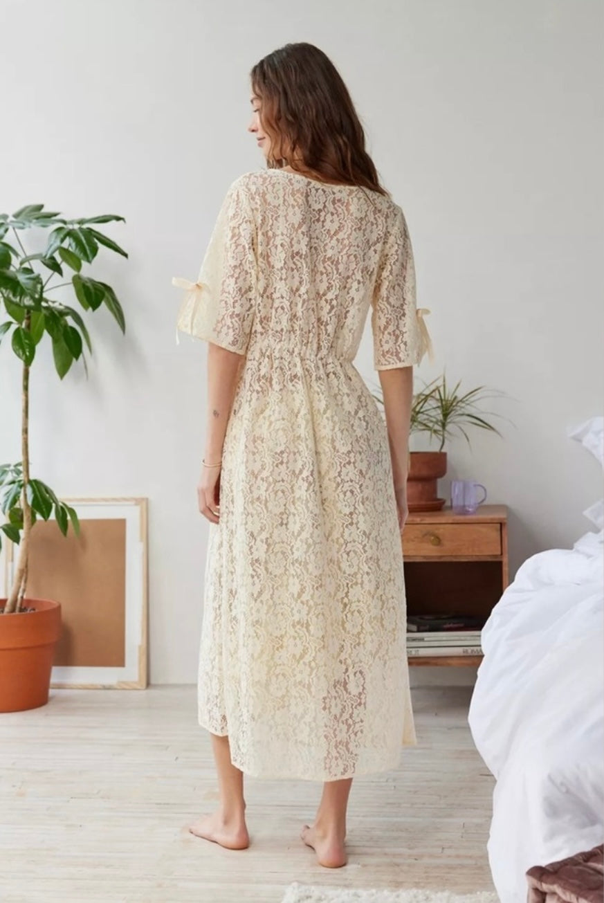 Layering Lace Boho Duster - Sz. M