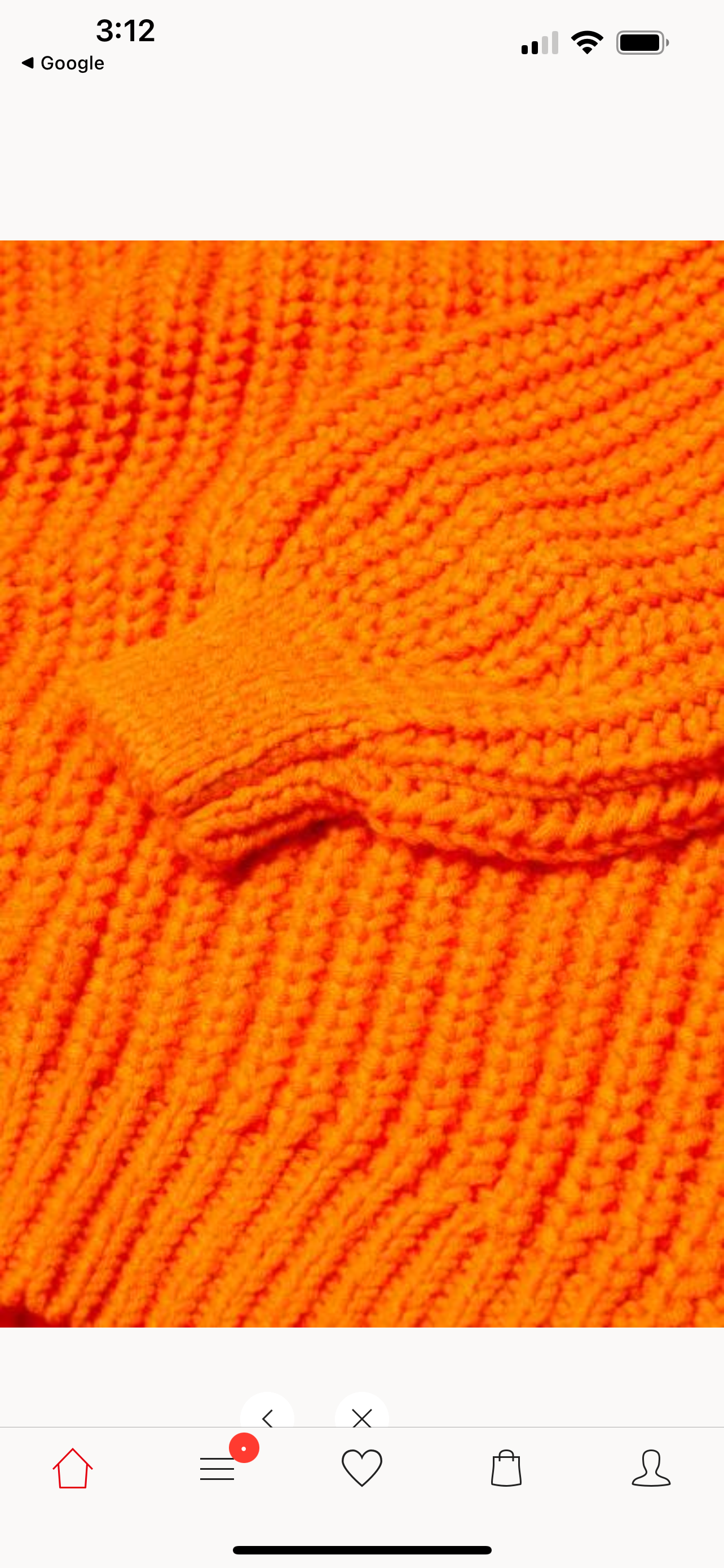 Oversized Chunky Naranja Sweater - M