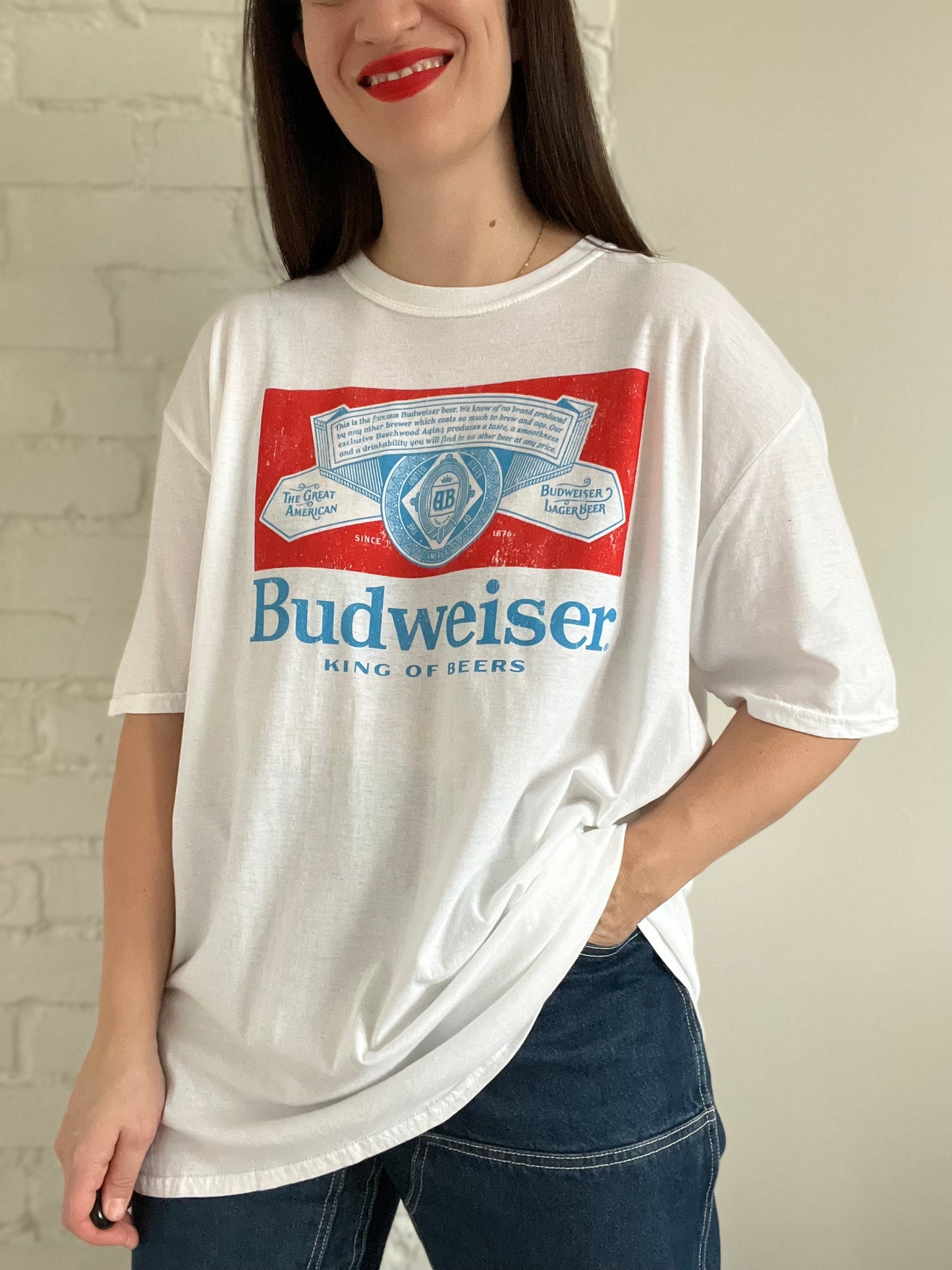 Oversized Budweiser T-Shirt - Size XL
