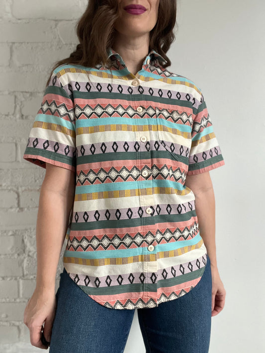 Colourful Western Blouse - Size M/L