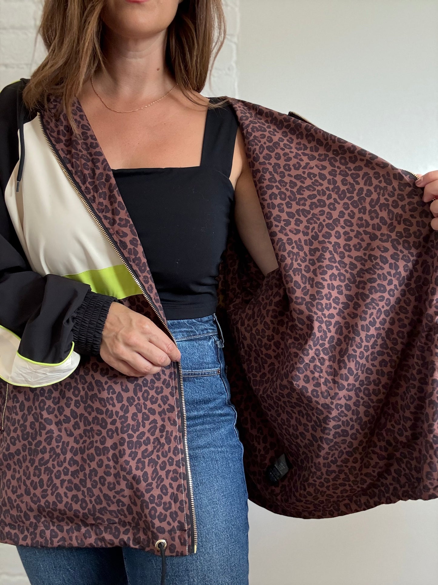 Never Fully Dressed Leopard Windbreaker - Size 20