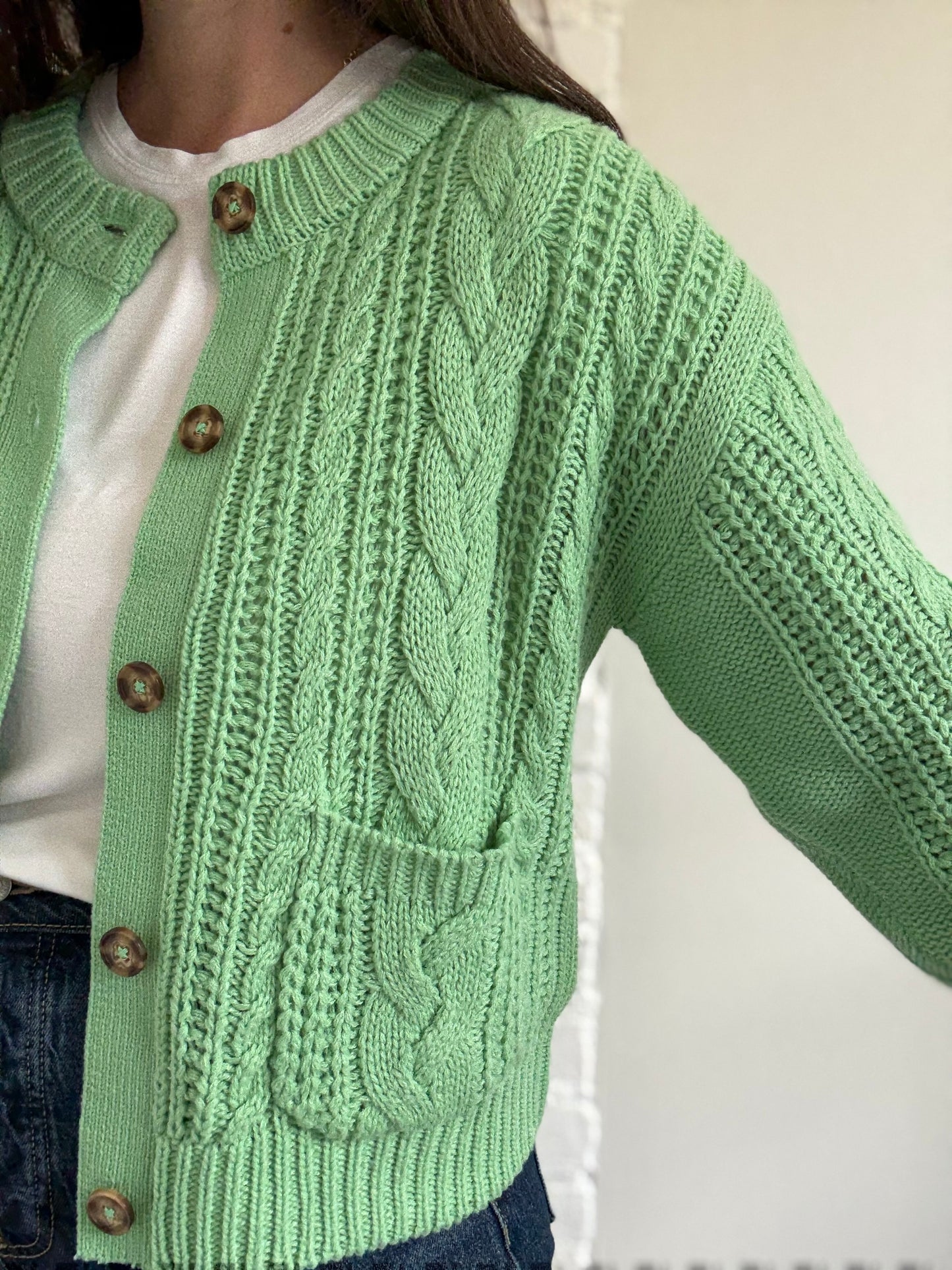 Ichi Ihalisia Knit Cardigan - Size M (oversized)