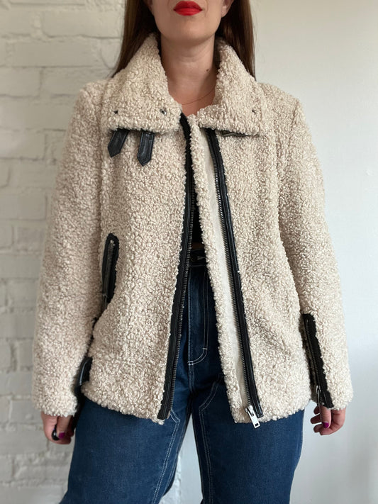 Teddy Faux Fur Coat - L/XL