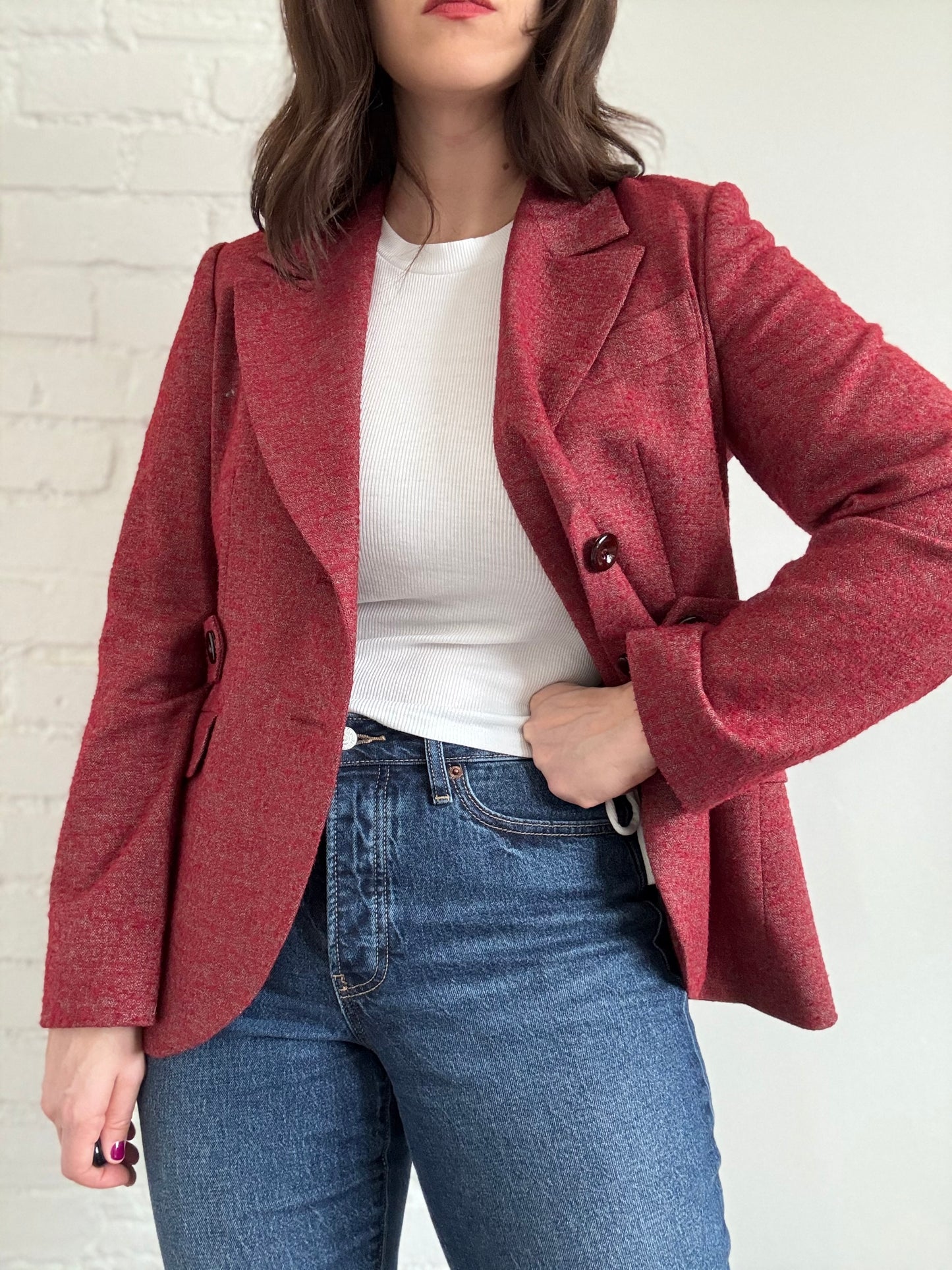 Baia Textured Blazer - Sz. 12/14