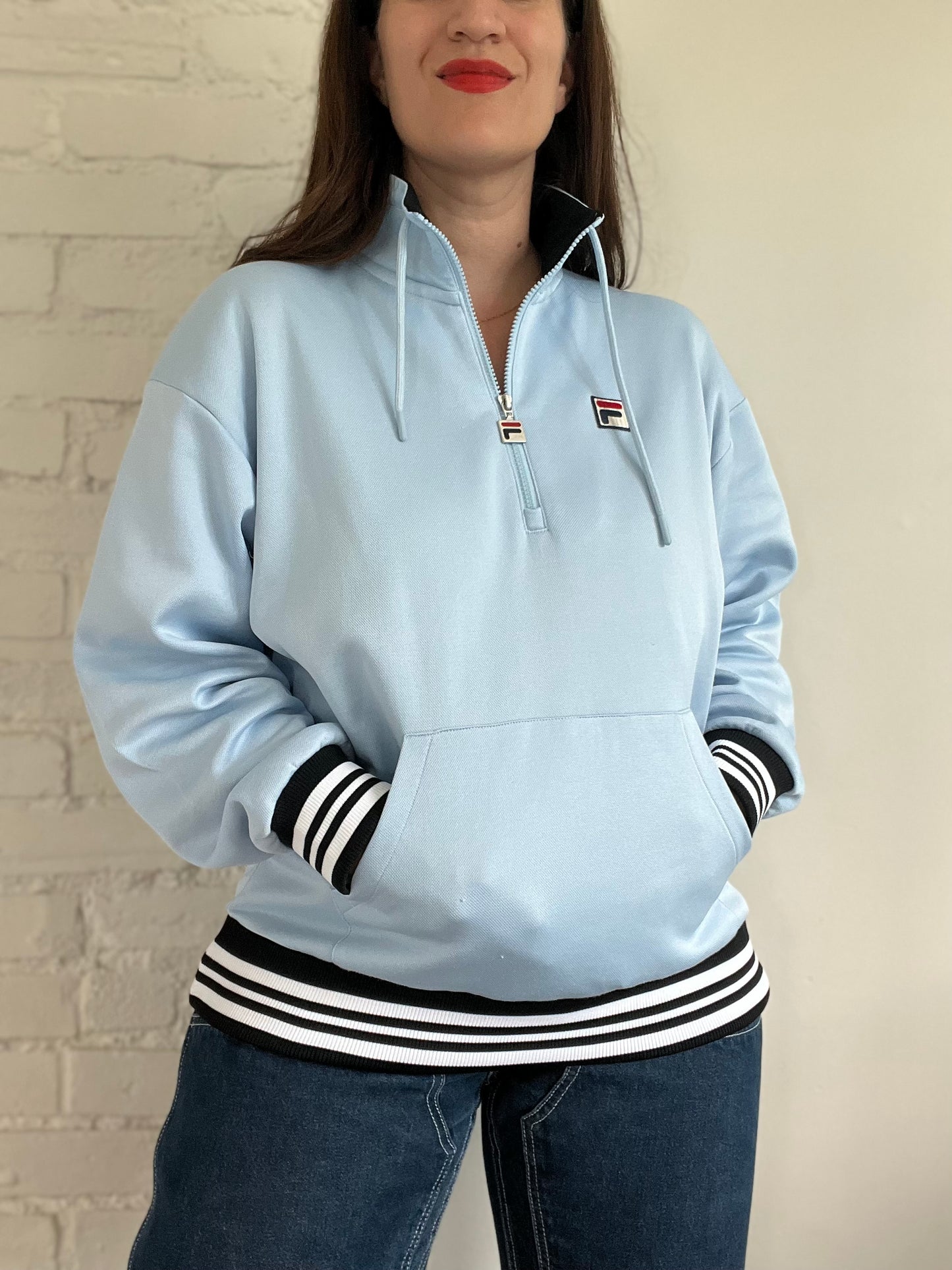 Vintage Fila Quarter Zip - XL