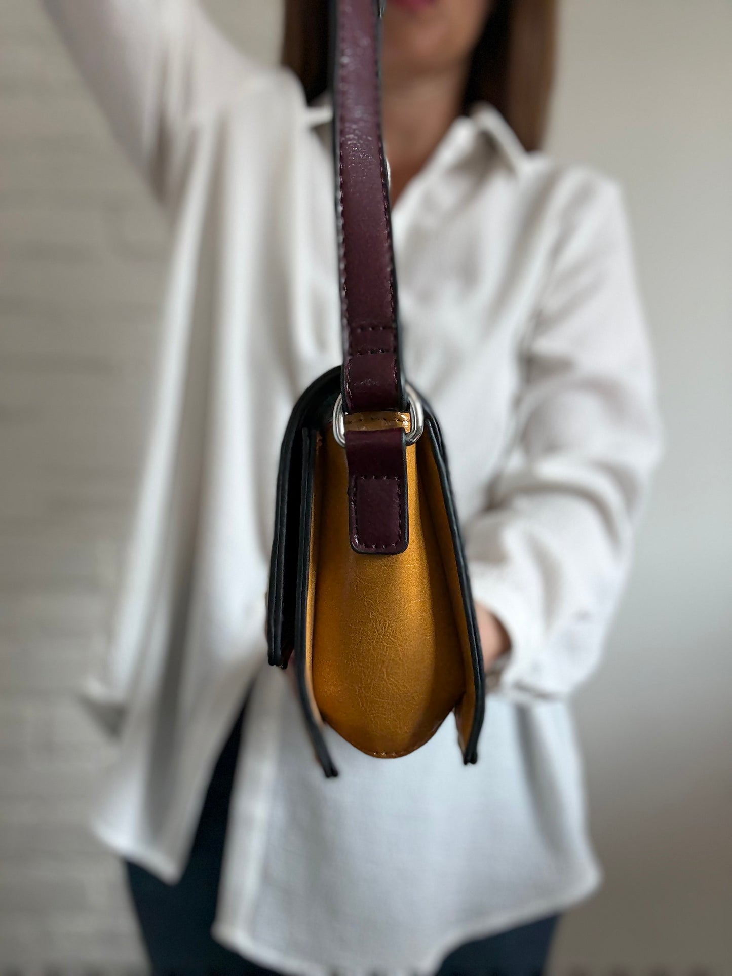 Mini Mustard Dalmatian Purse