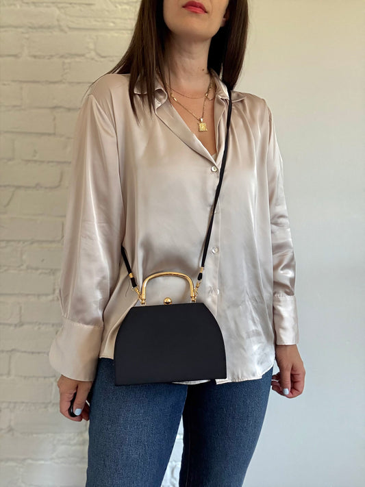 Satin Structured Purse