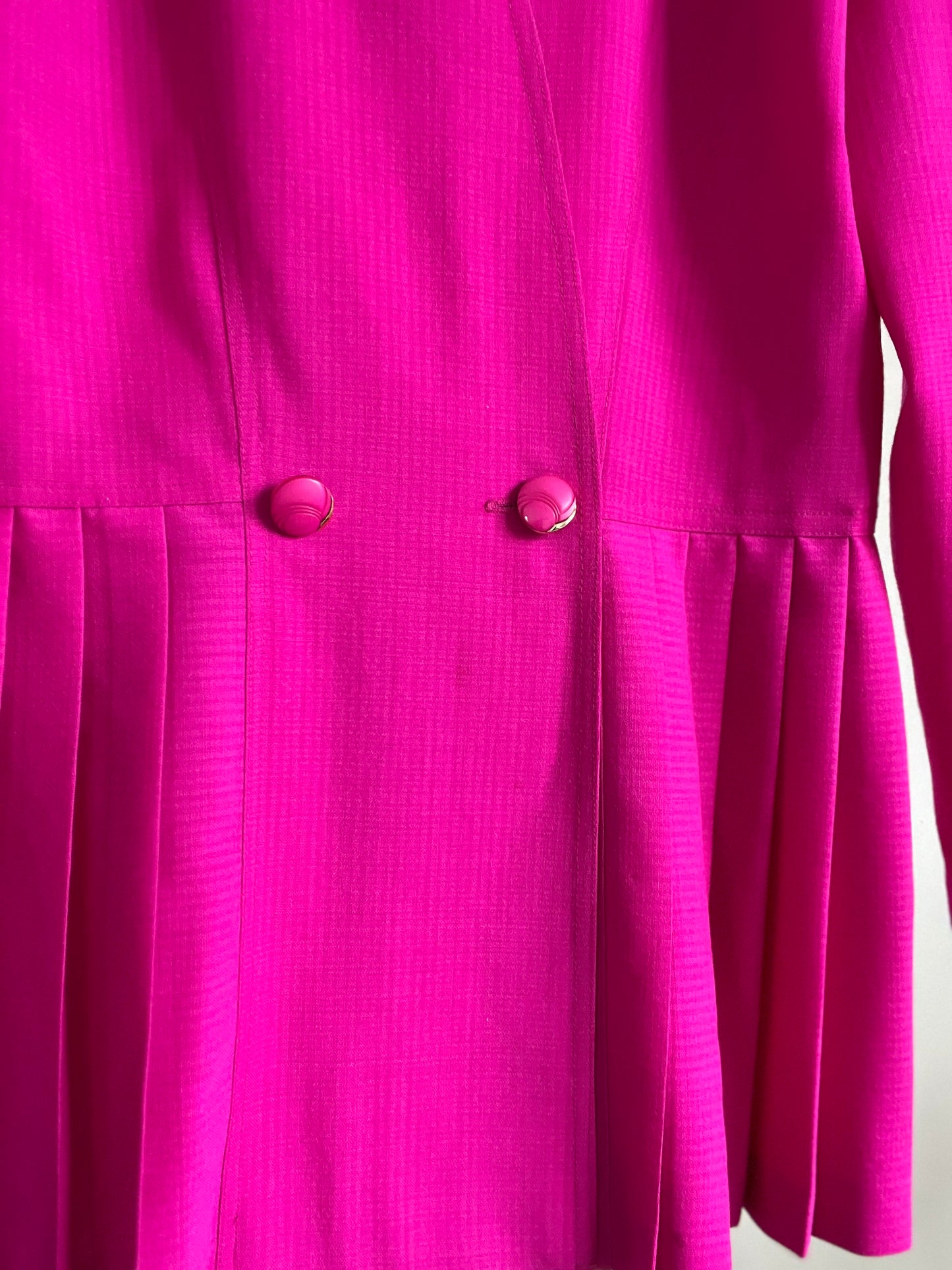 Pink Pleated Blazer - Size S