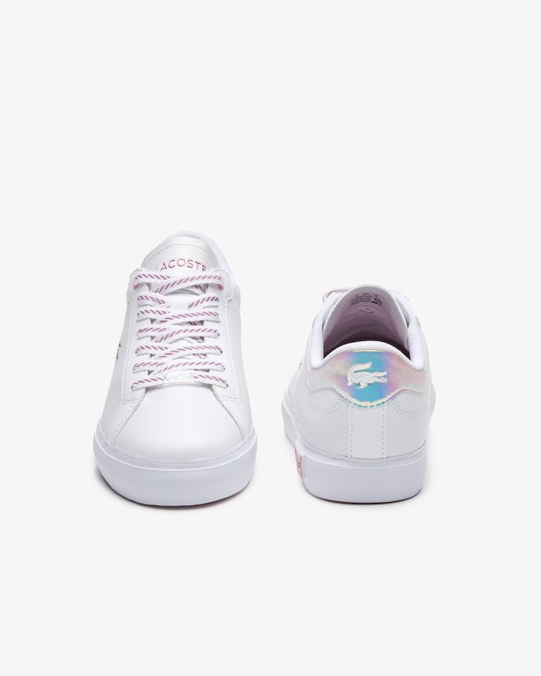 Lacoste Powercourt Leather Trainers - Size 8 Womens