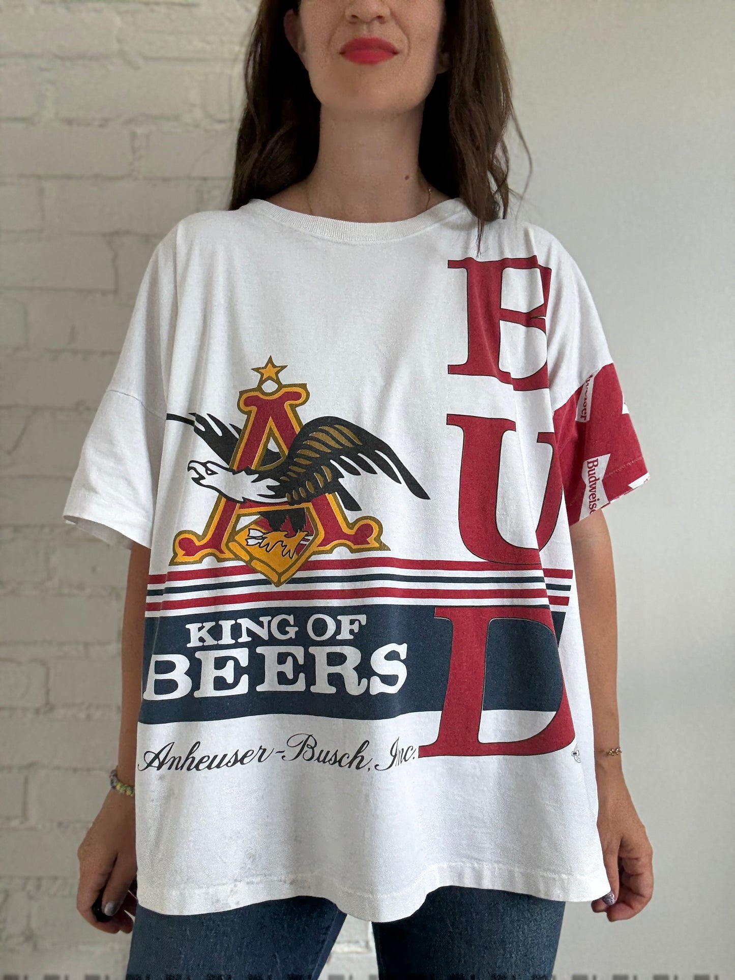 1996 Vintage Budweiser T-Shirt - Size XXL
