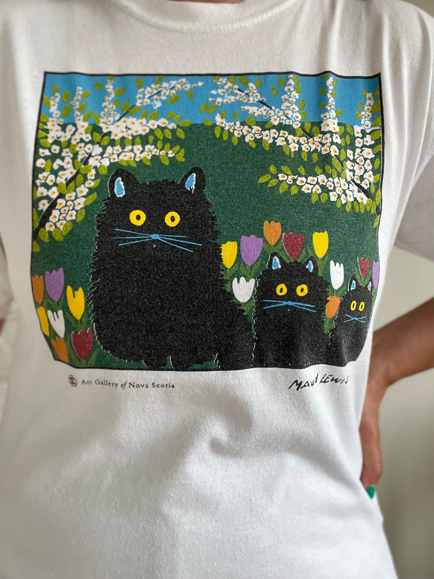 1996 Maud Lewis "Three Black Cats" - Size M Unisex