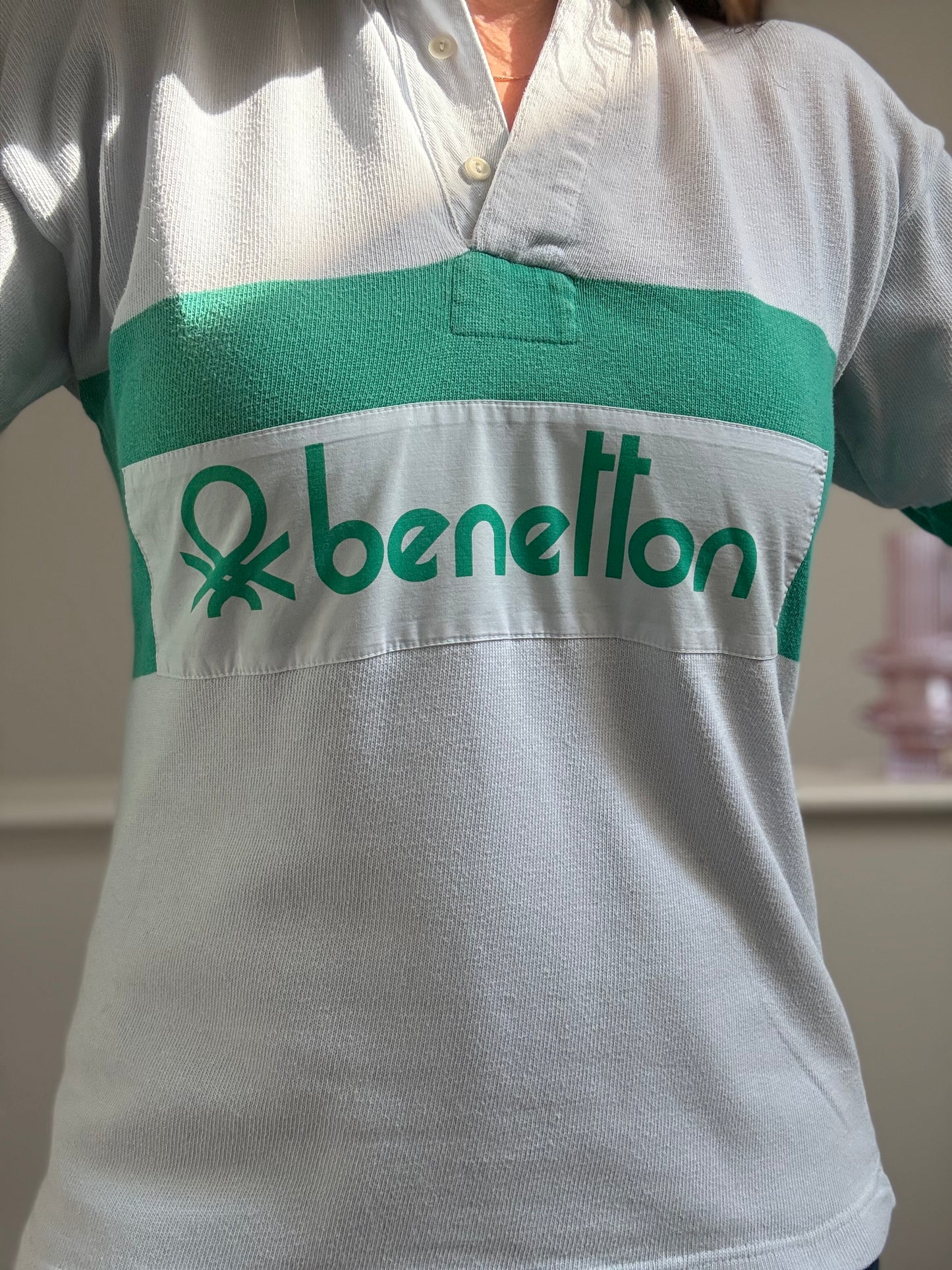 90s Benetton Polo Rugby Shirt - Size M/L
