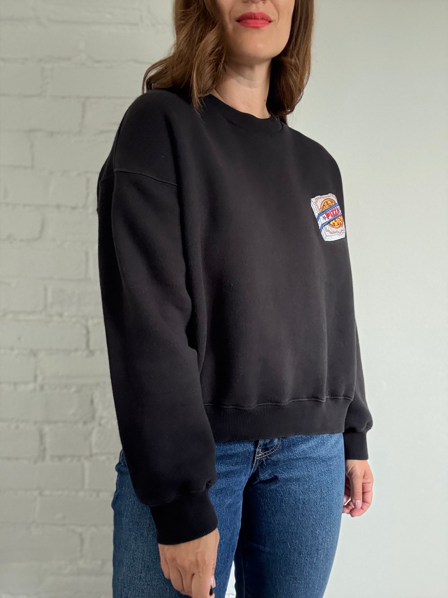 Pizza Plush Crewneck Sweater - Size M/L