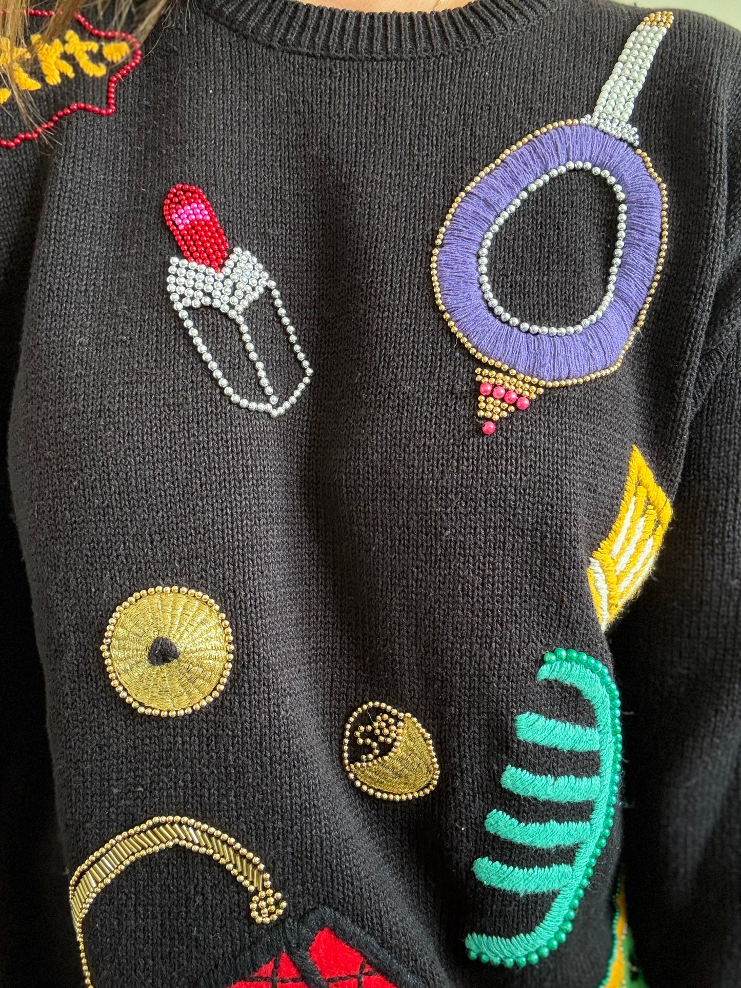 90s Beauty Knit Sweater - Size L