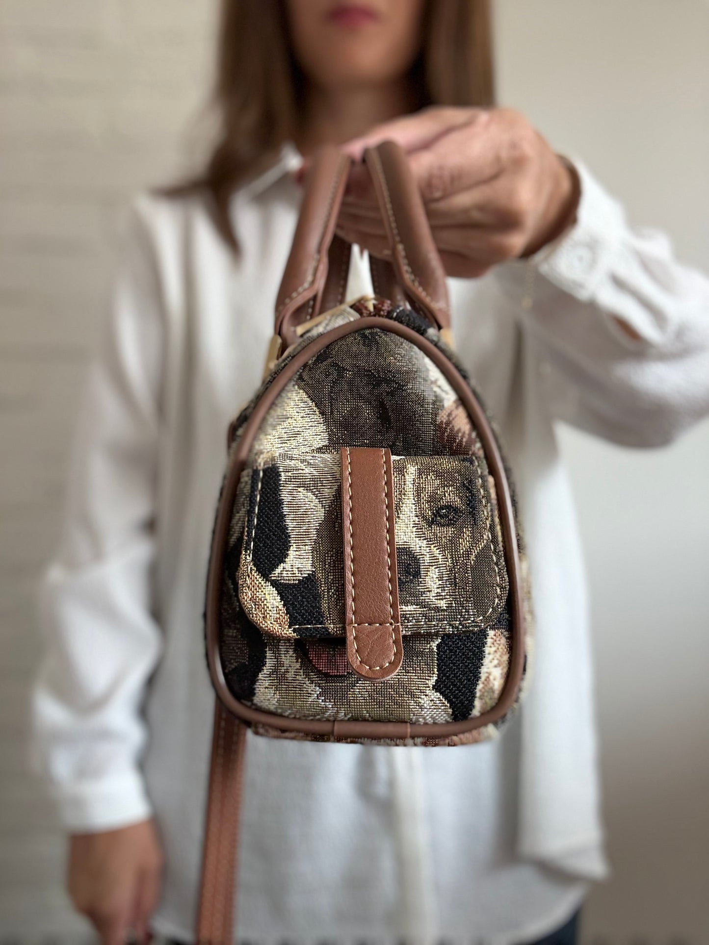 Labrador Canvas Bucket Purse